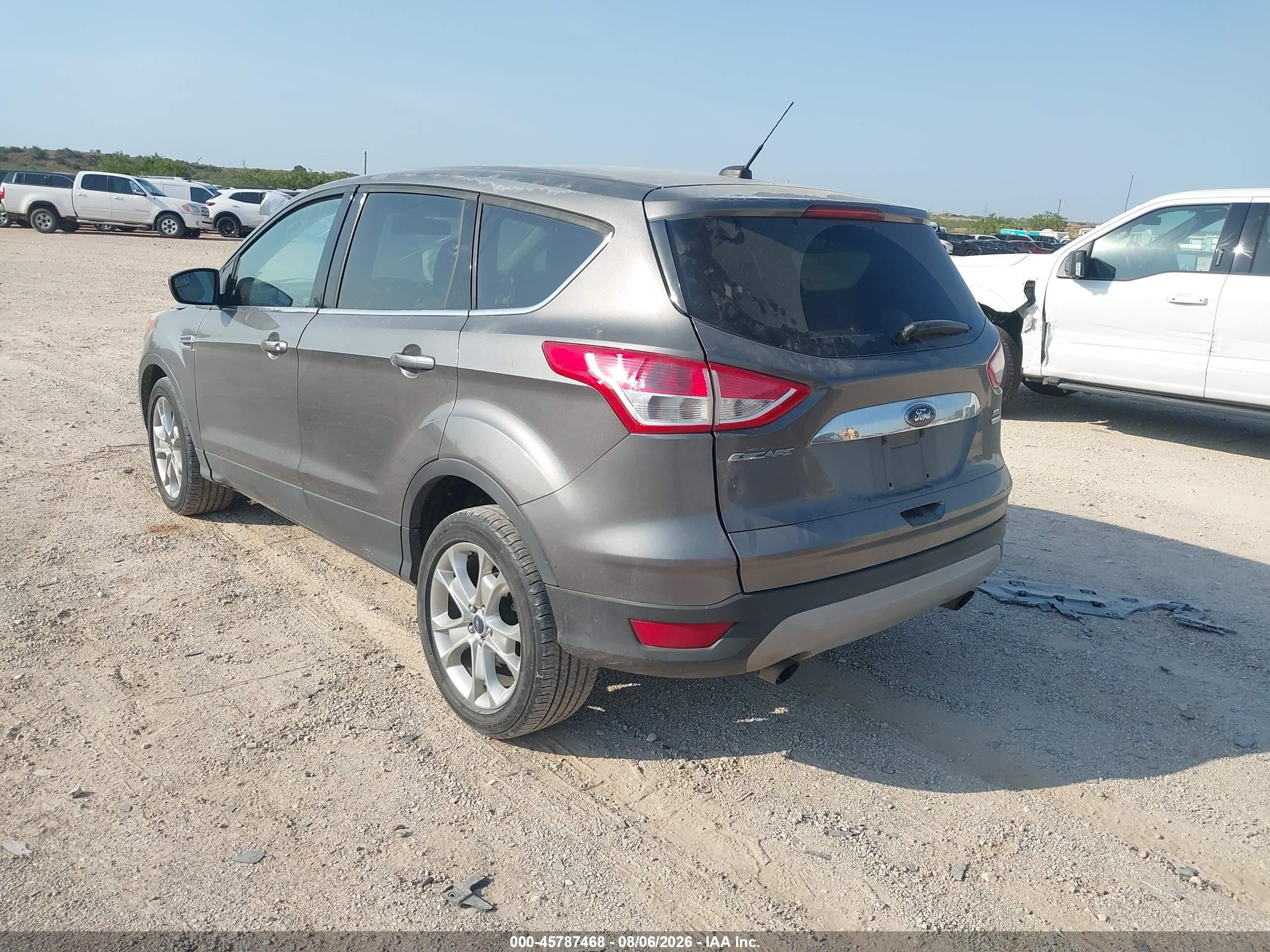 2013 Ford Escape Sel Gray vin: 1FMCU9H94DUD58057