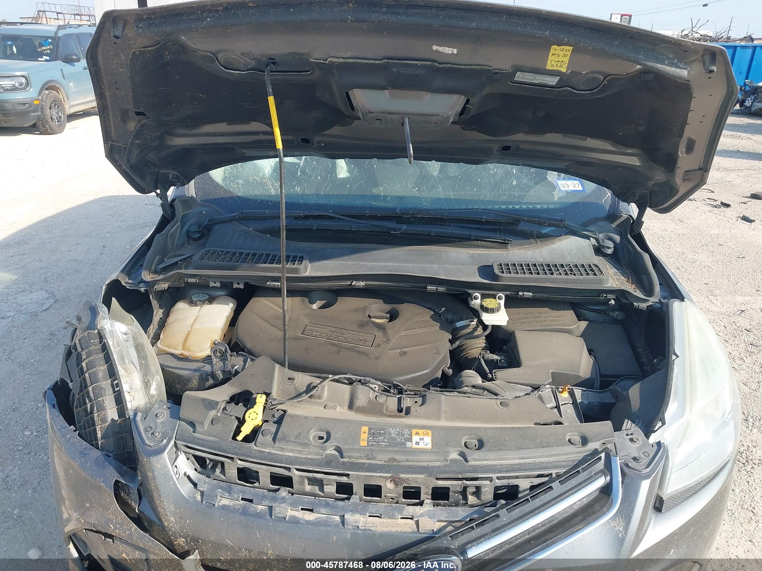 2013 Ford Escape Sel Gray vin: 1FMCU9H94DUD58057