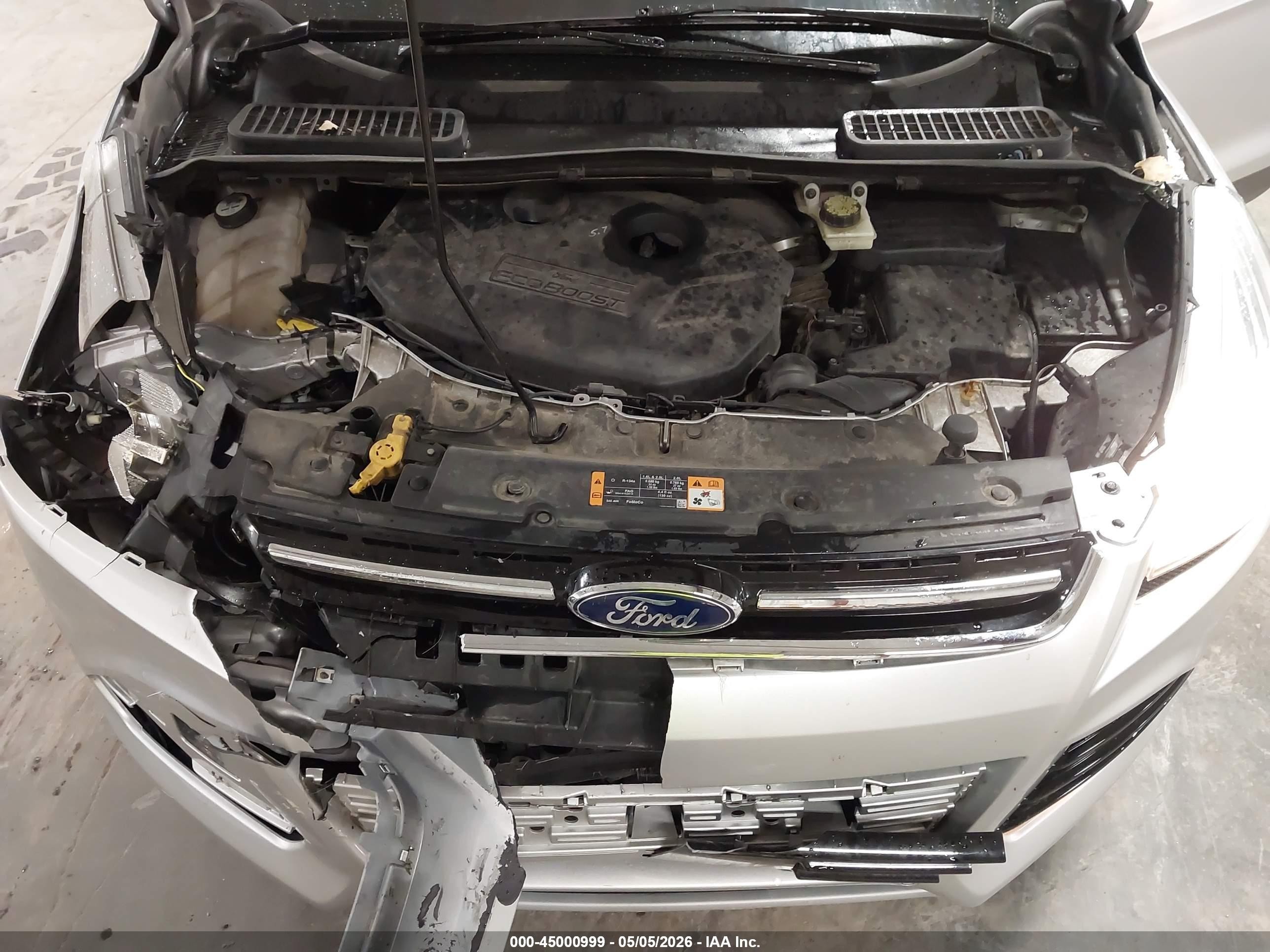 2013 Ford Escape Sel Silver vin: 1FMCU9H94DUD91334