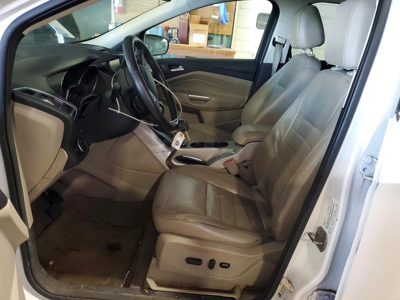 2013 Ford Escape Sel White vin: 1FMCU9H95DUA61332