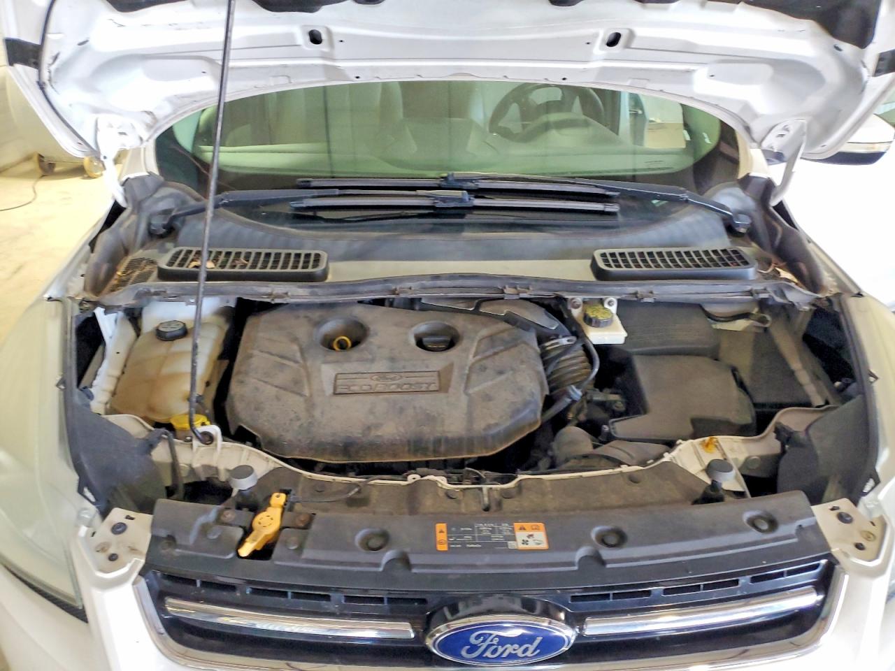 2013 Ford Escape Sel White vin: 1FMCU9H95DUA61332