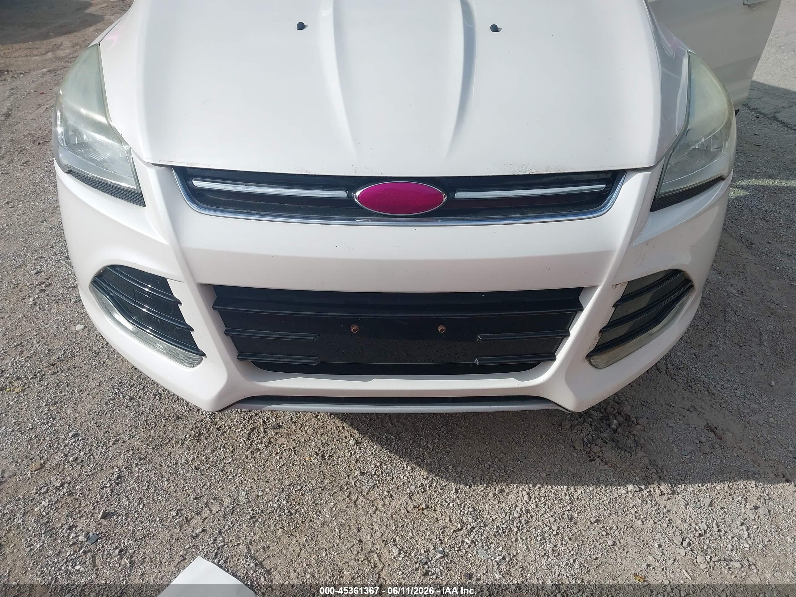 2013 Ford Escape Sel White vin: 1FMCU9H95DUC70537