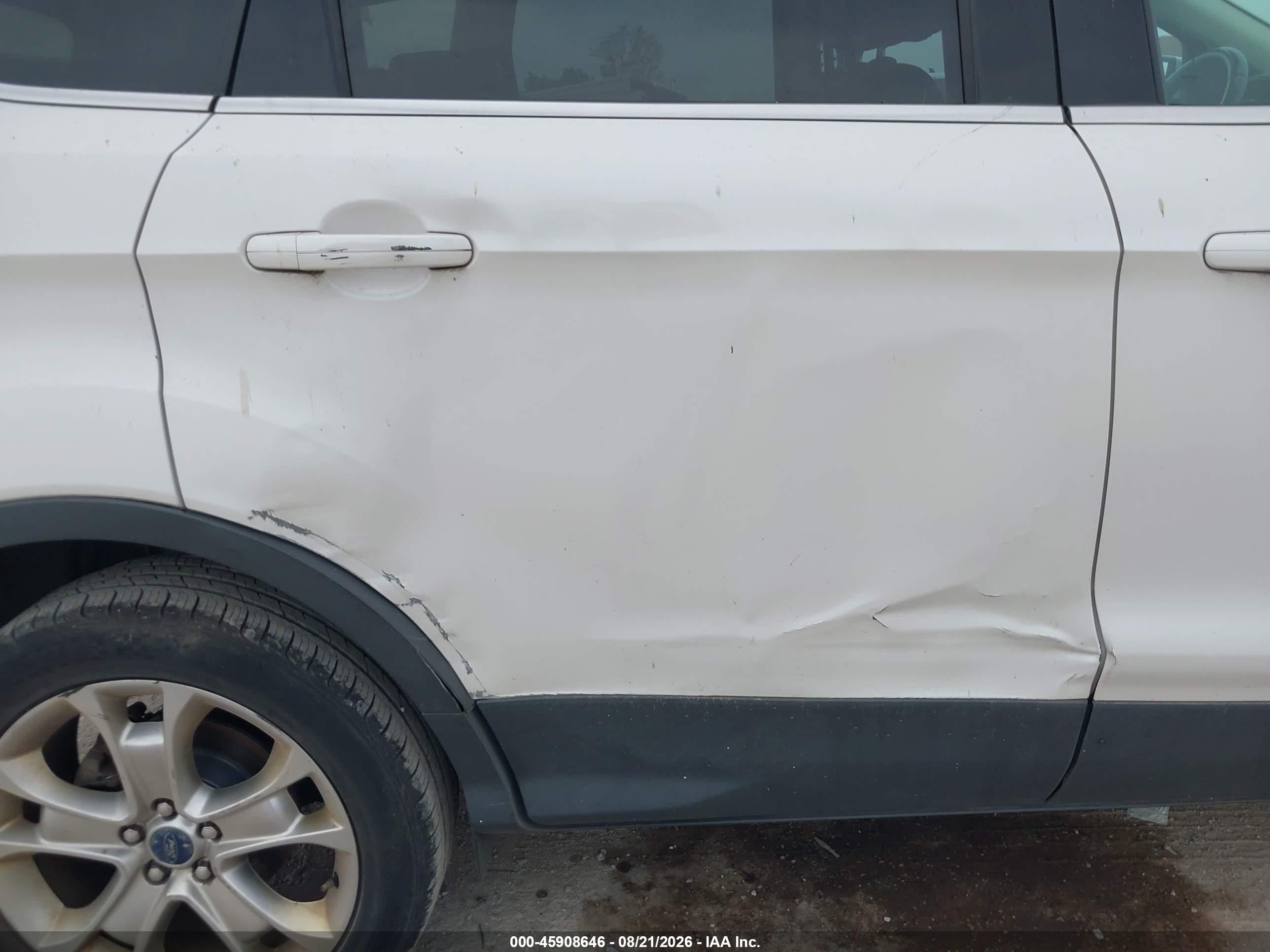 2013 Ford Escape Sel Белый vin: 1FMCU9H95DUD14276