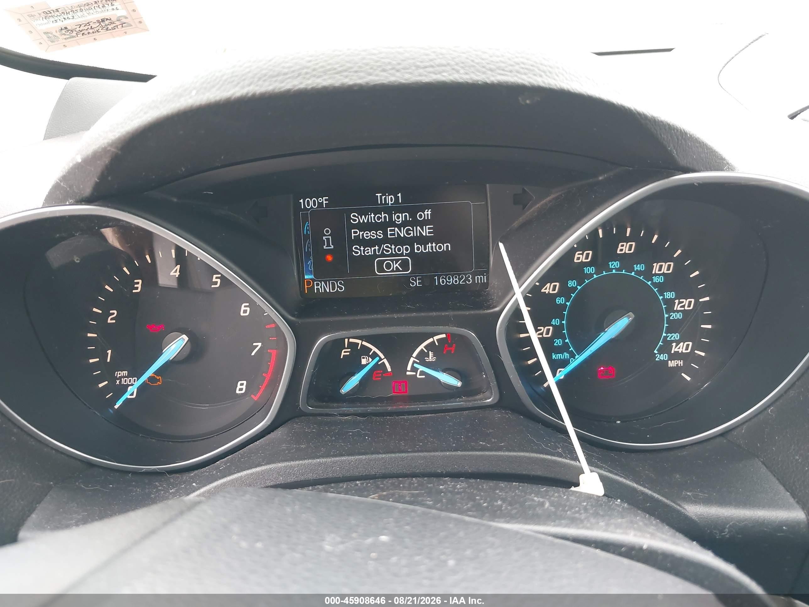 2013 Ford Escape Sel Белый vin: 1FMCU9H95DUD14276