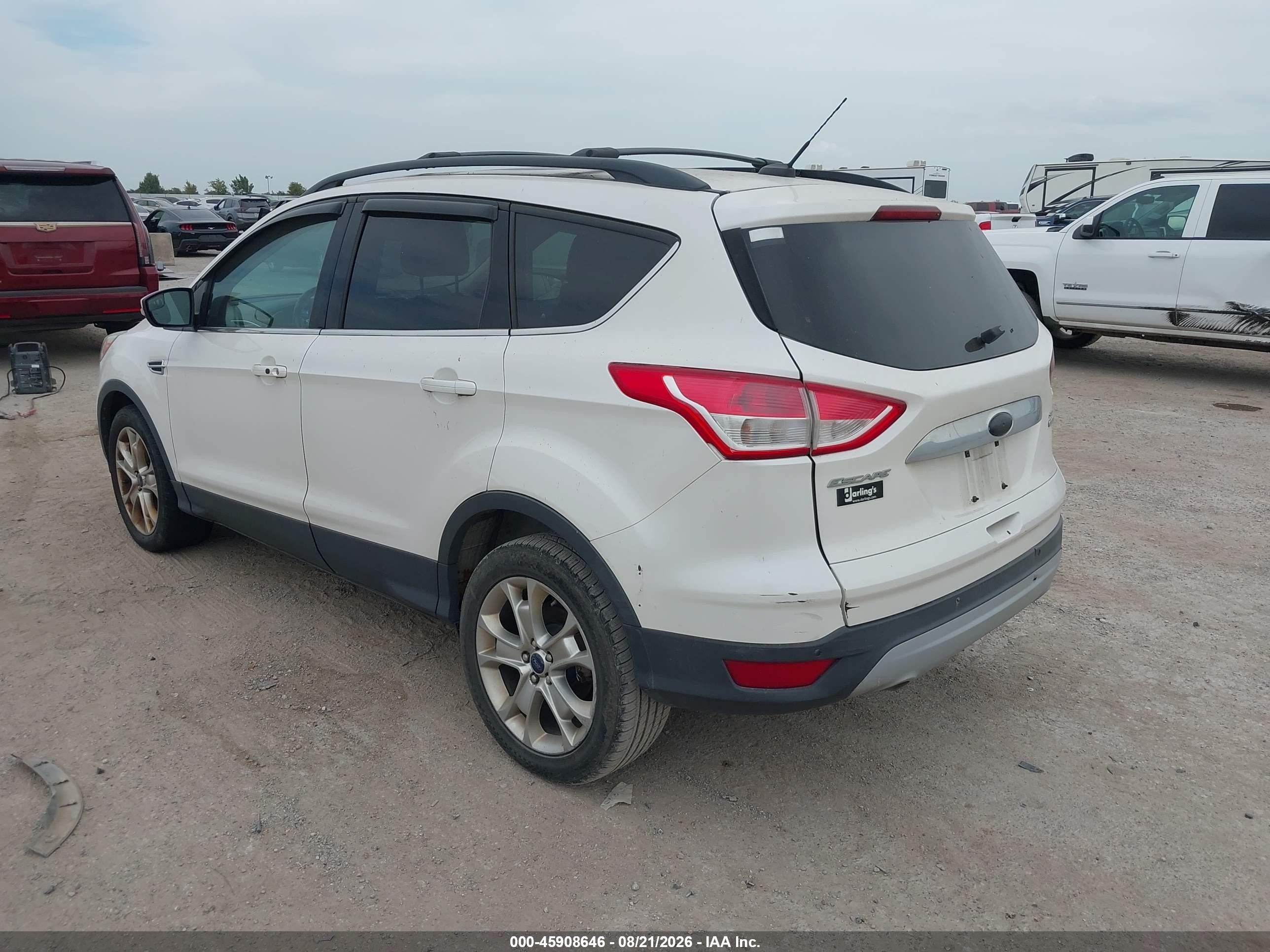 2013 Ford Escape Sel Белый vin: 1FMCU9H95DUD14276
