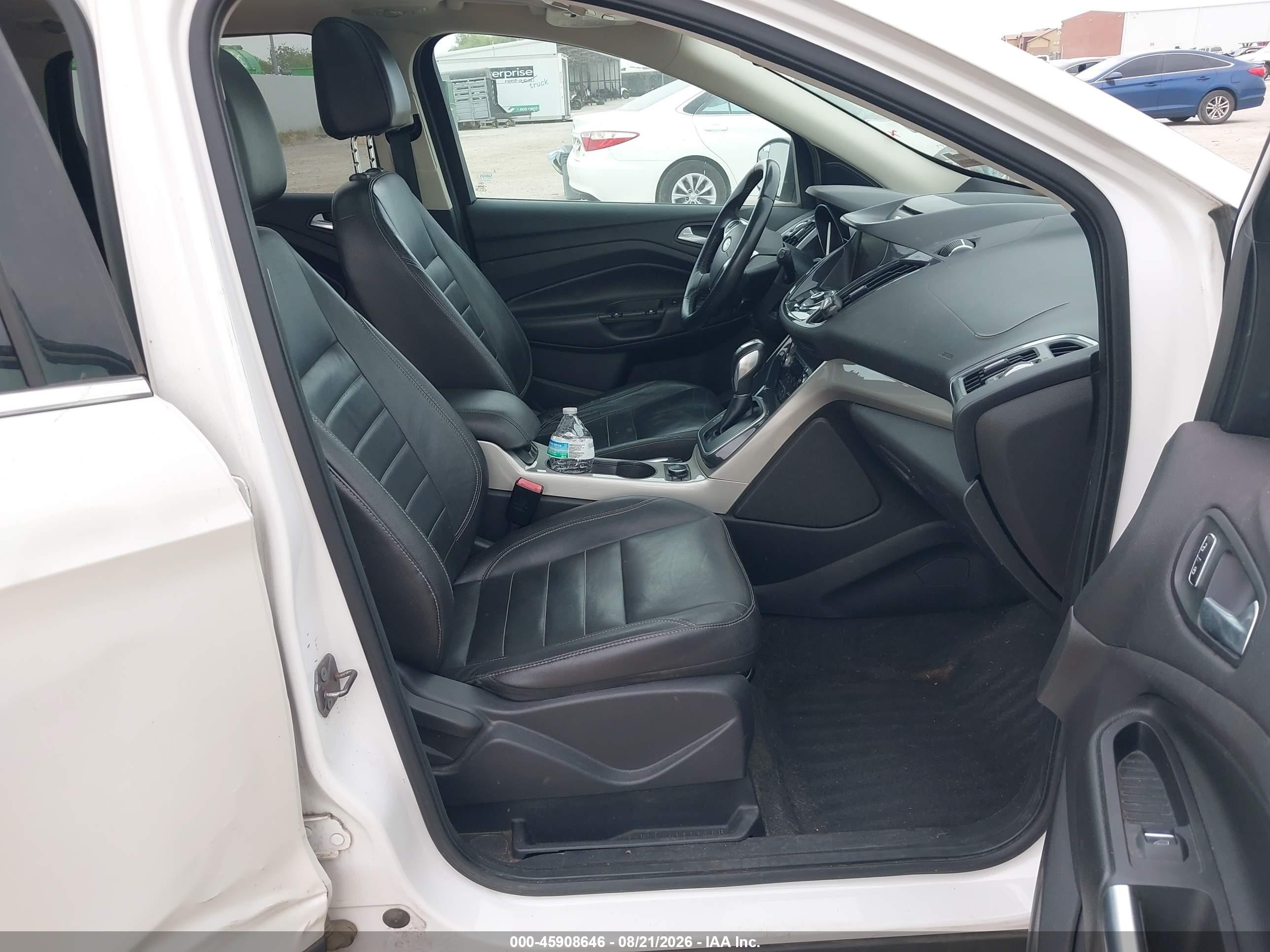 2013 Ford Escape Sel Белый vin: 1FMCU9H95DUD14276