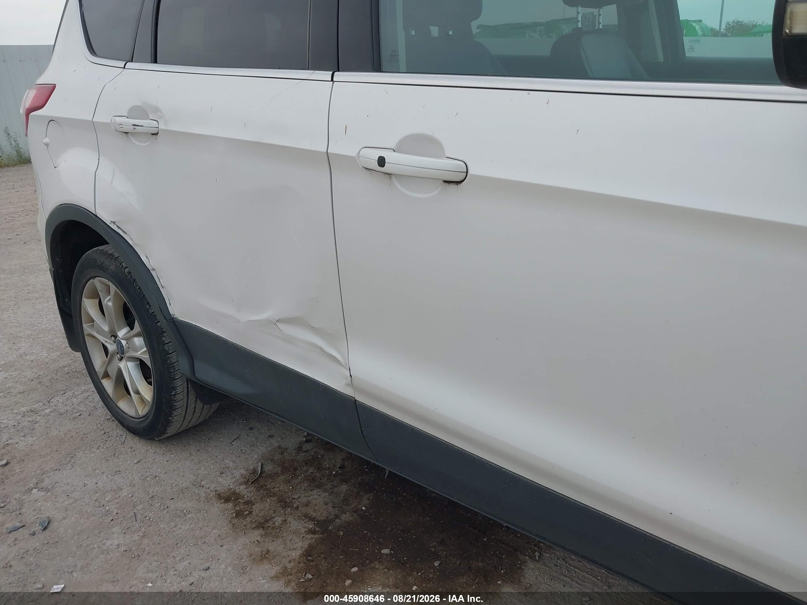 2013 Ford Escape Sel Белый vin: 1FMCU9H95DUD14276