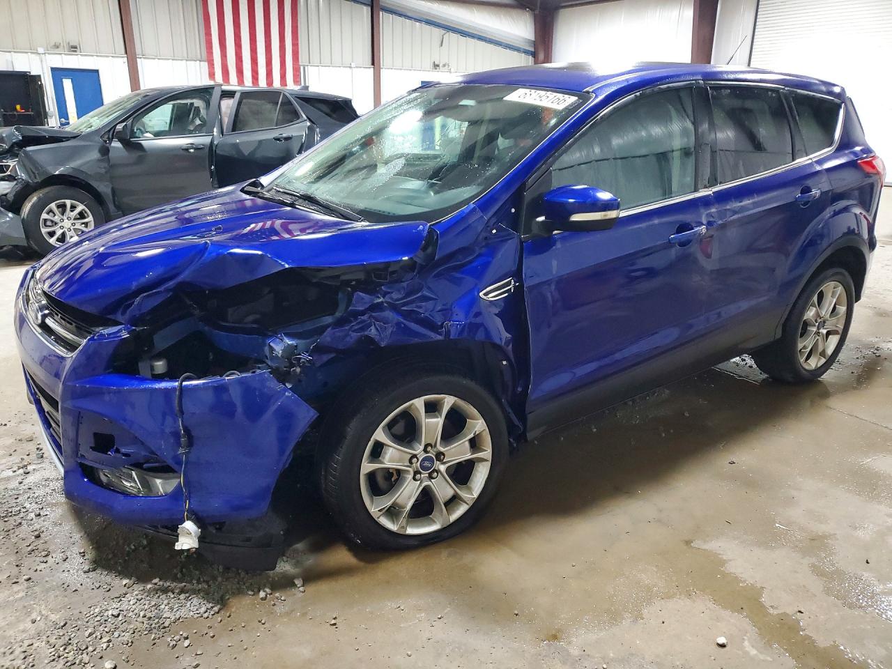 2013 Ford Escape Sel Blue vin: 1FMCU9H95DUD40442