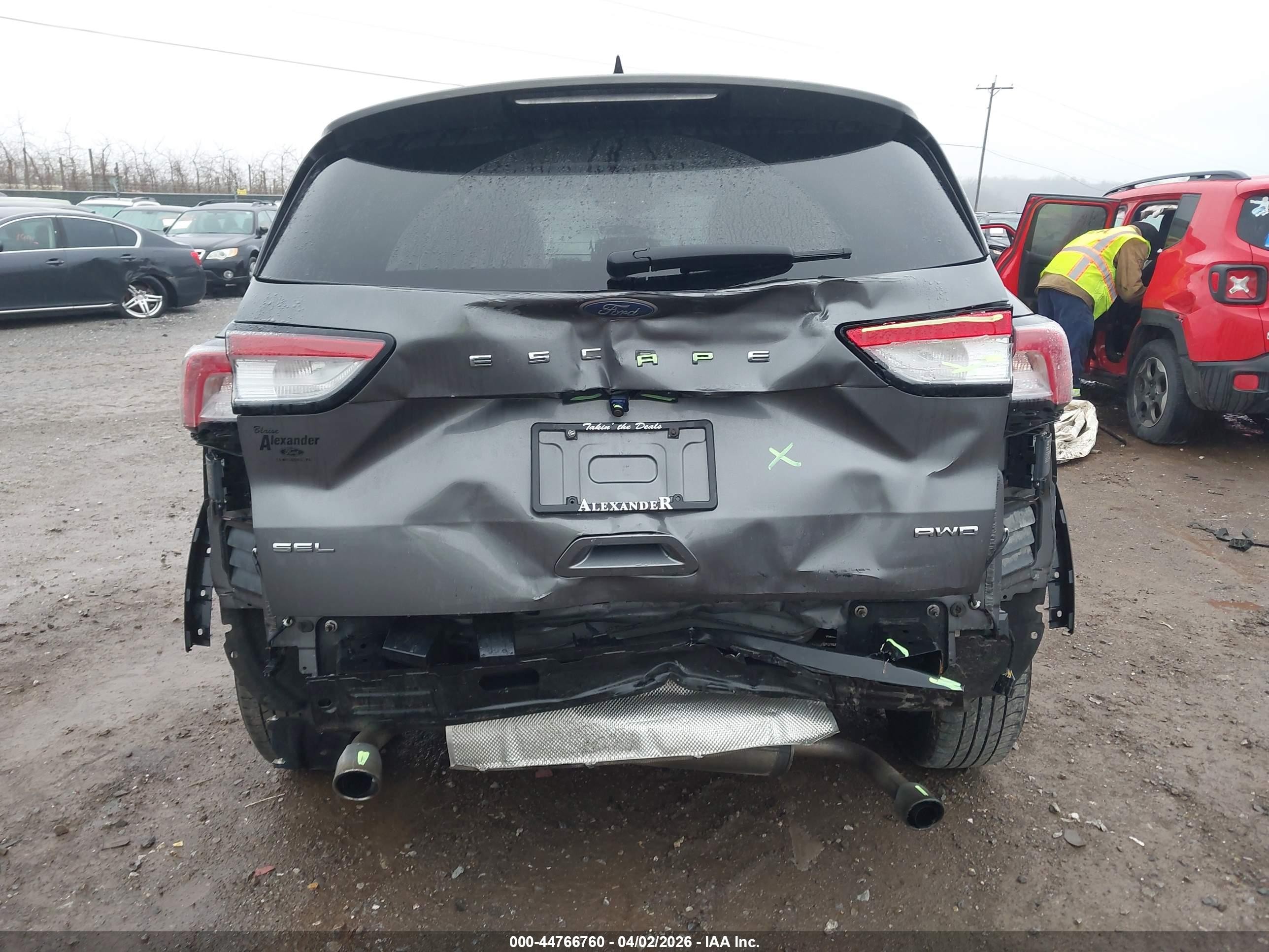 2022 Ford Escape Sel Серебряный vin: 1FMCU9H95NUB38475
