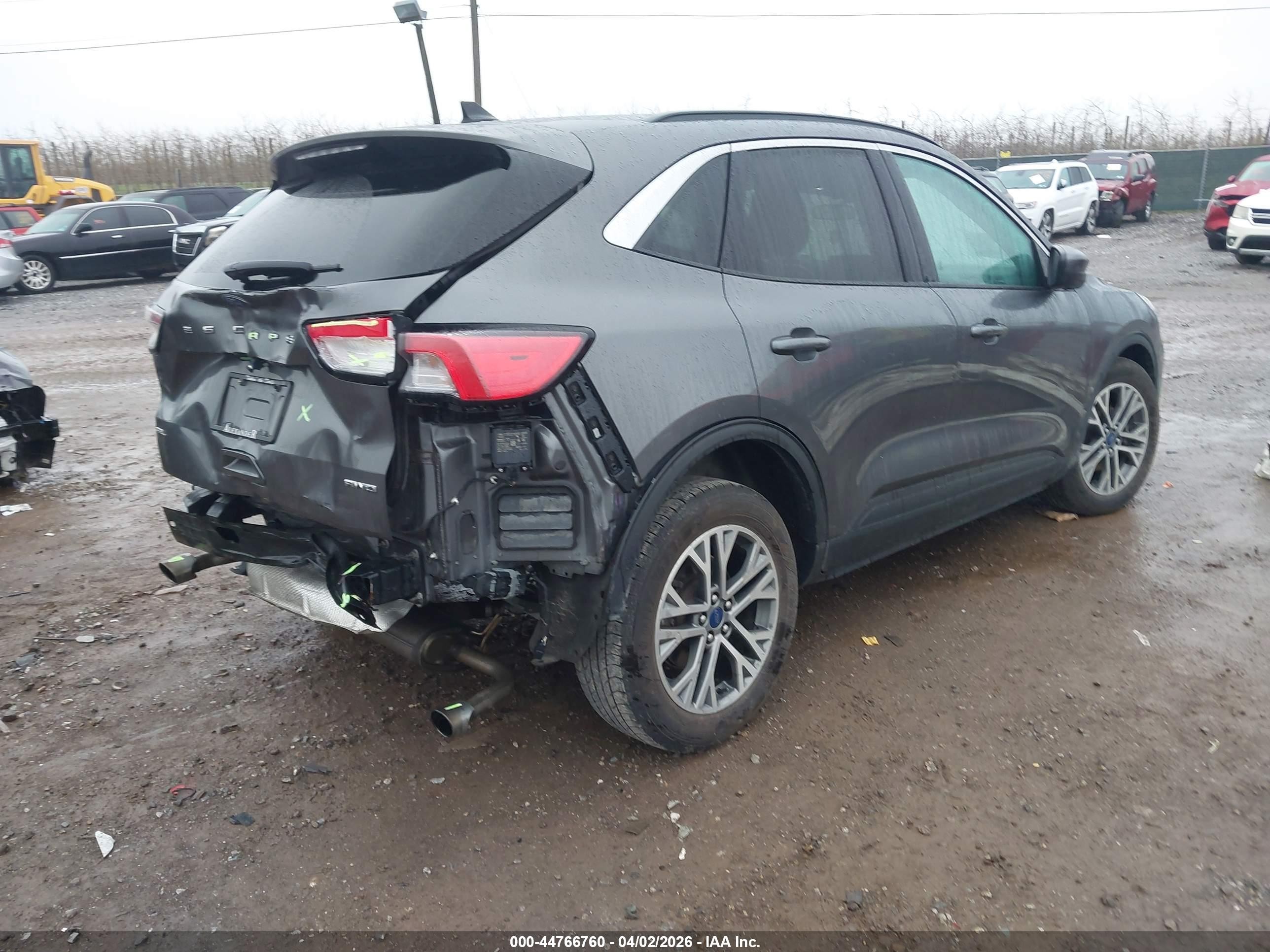 2022 Ford Escape Sel Серебряный vin: 1FMCU9H95NUB38475