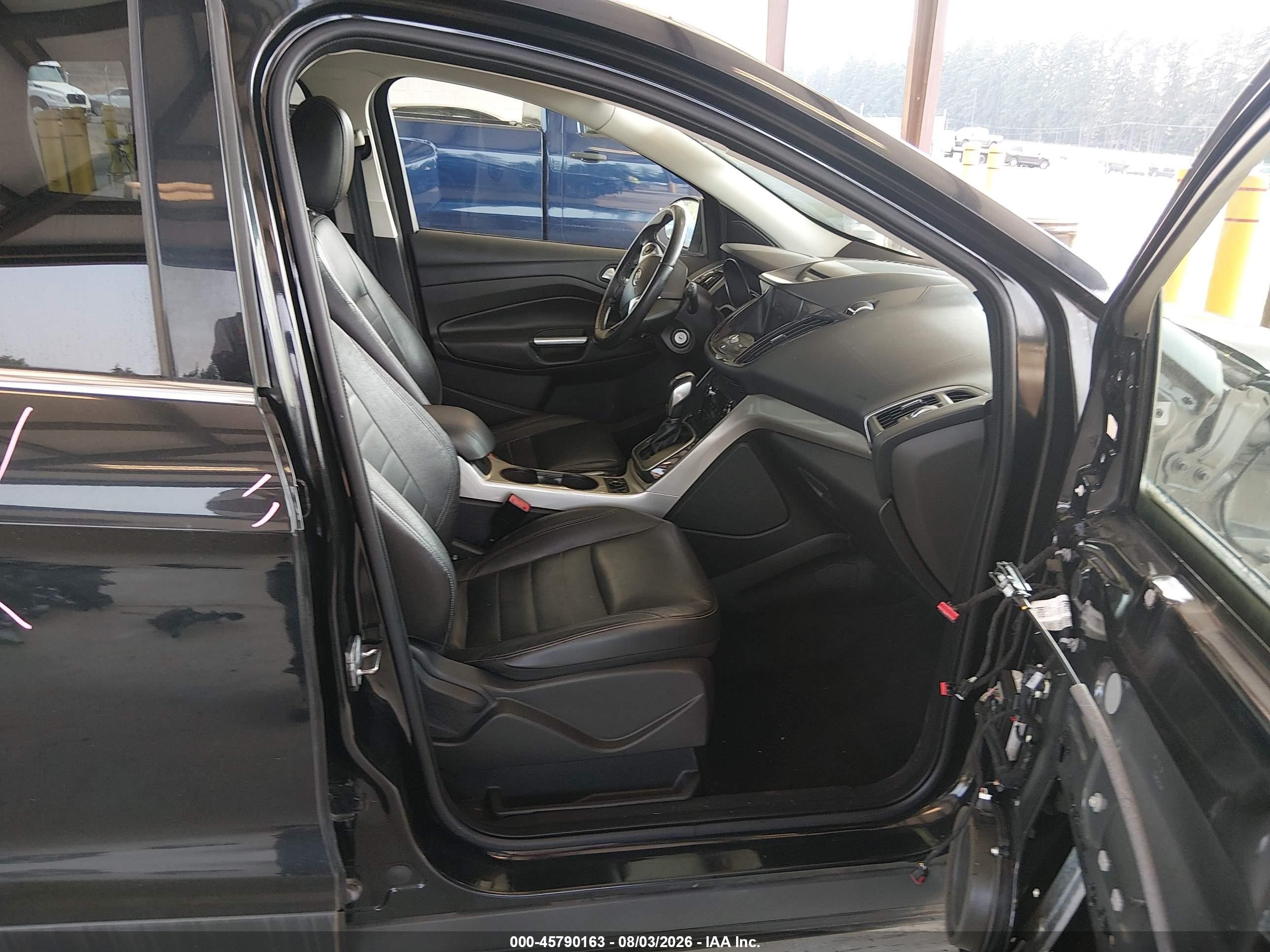 2013 Ford Escape Sel Черный vin: 1FMCU9H96DUA30879