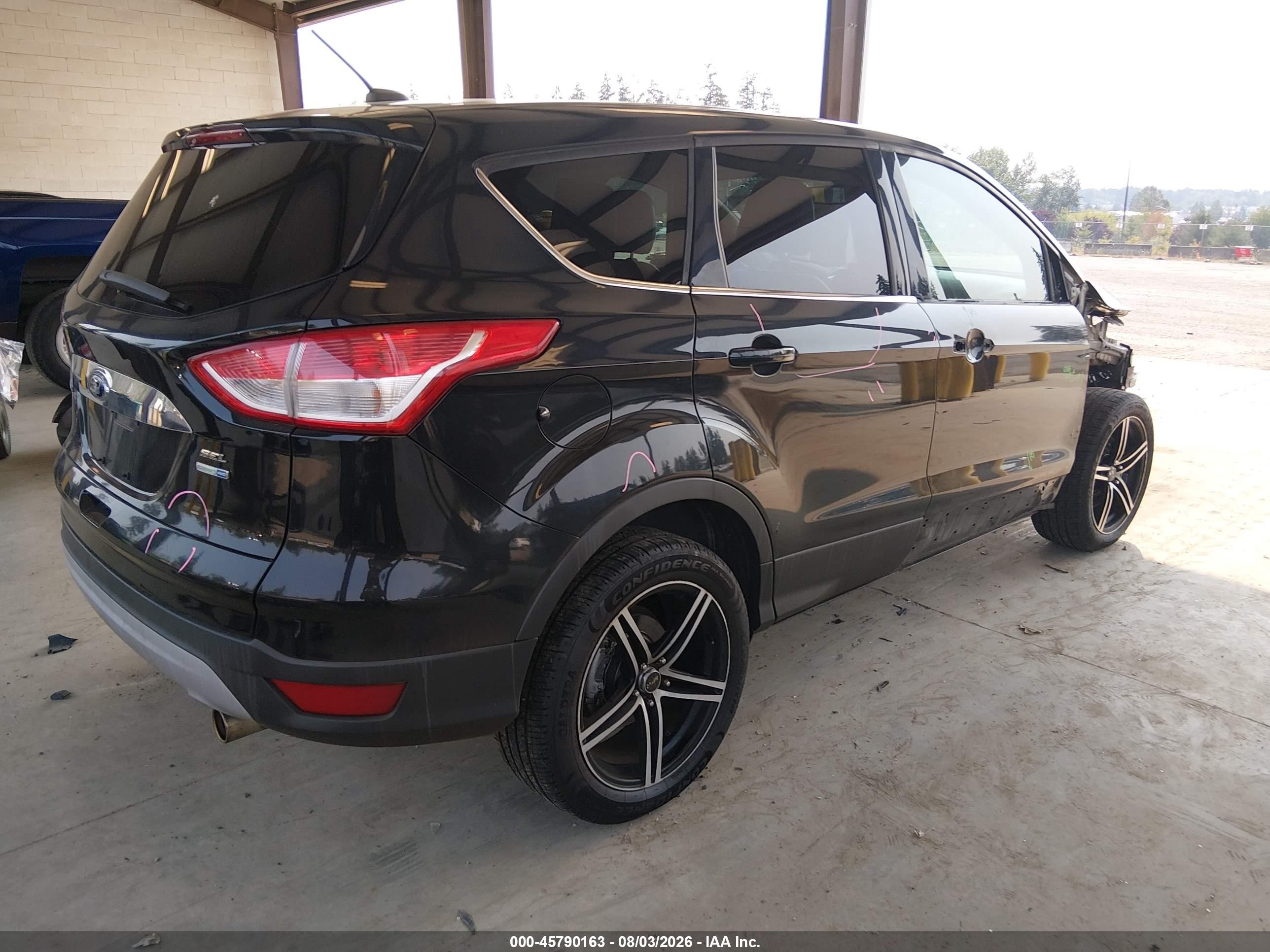 2013 Ford Escape Sel Черный vin: 1FMCU9H96DUA30879