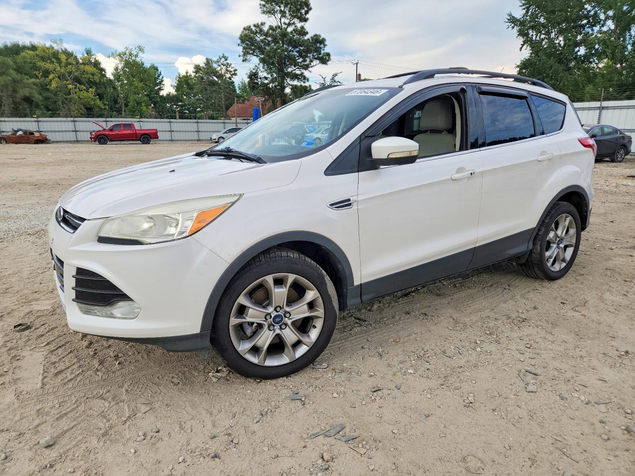 2013 Ford Escape Sel Белый vin: 1FMCU9H96DUB50228