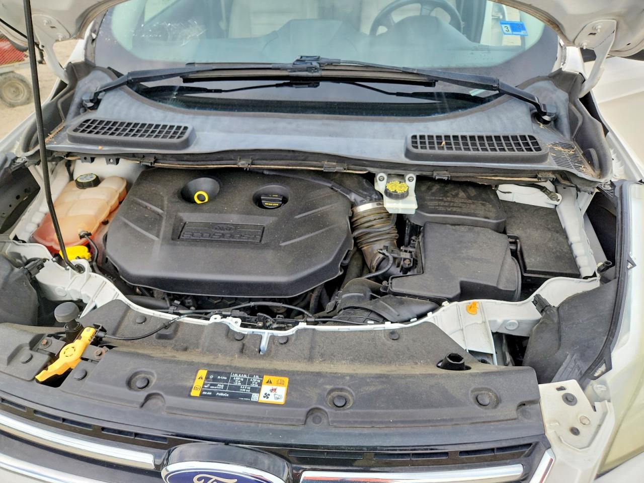 2013 Ford Escape Sel Белый vin: 1FMCU9H96DUB50228