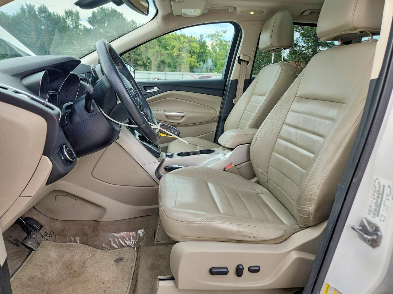 2013 Ford Escape Sel Белый vin: 1FMCU9H96DUB50228
