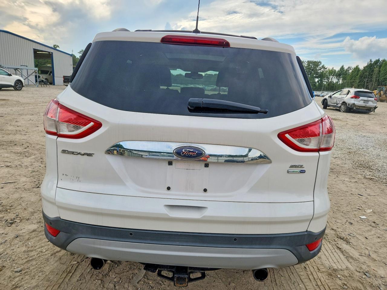 2013 Ford Escape Sel Белый vin: 1FMCU9H96DUB50228