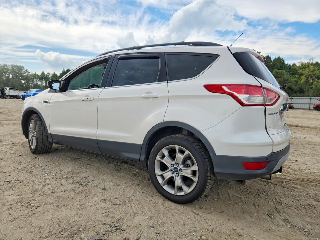 2013 Ford Escape Sel Белый vin: 1FMCU9H96DUB50228