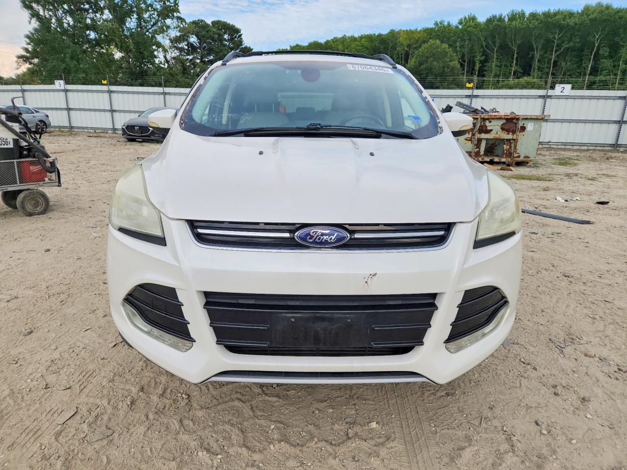 2013 Ford Escape Sel Белый vin: 1FMCU9H96DUB50228