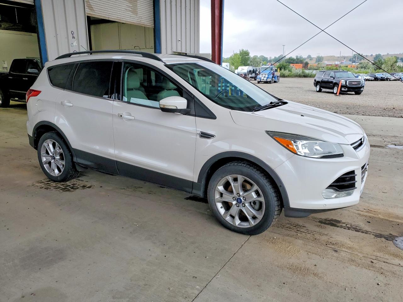 2013 Ford Escape Sel White vin: 1FMCU9H96DUD39896
