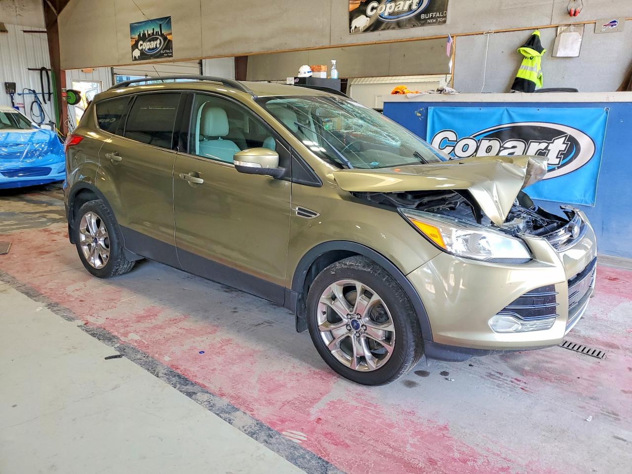 2013 Ford Escape Sel Green vin: 1FMCU9H96DUD65902