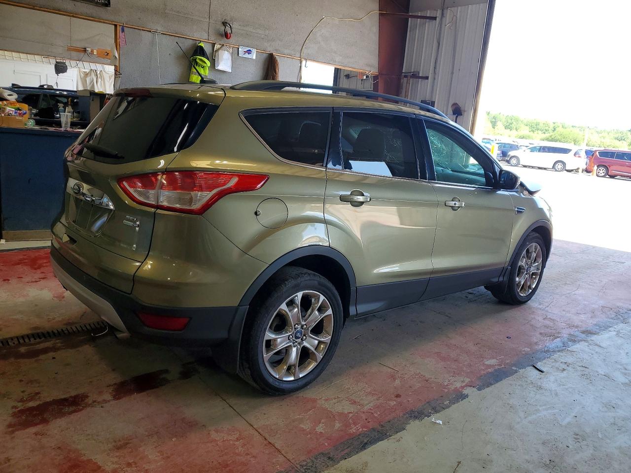 2013 Ford Escape Sel Green vin: 1FMCU9H96DUD65902