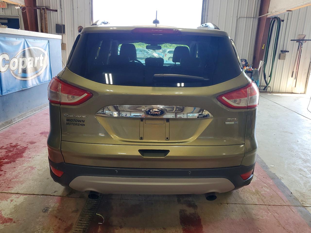 2013 Ford Escape Sel Green vin: 1FMCU9H96DUD65902