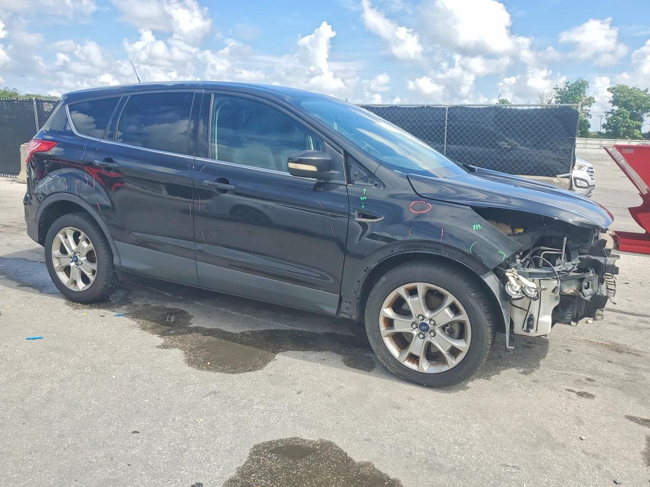 2013 Ford Escape Sel Black vin: 1FMCU9H97DUA41437