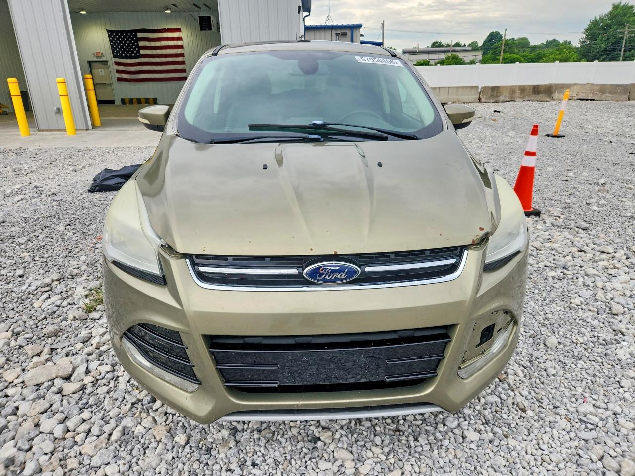2013 Ford Escape Sel Green vin: 1FMCU9H97DUA59629