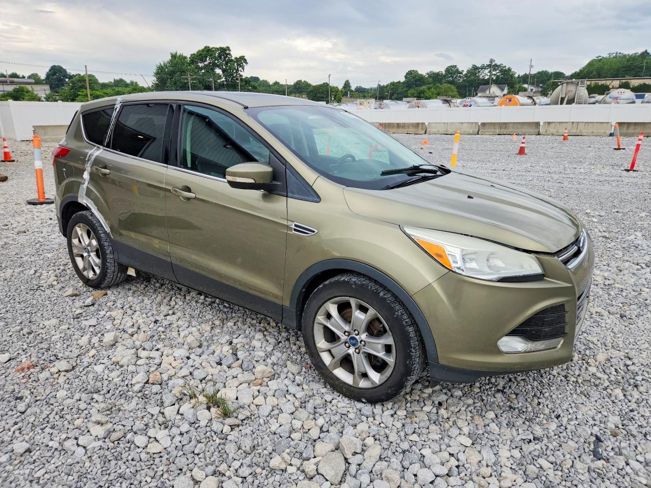 2013 Ford Escape Sel Green vin: 1FMCU9H97DUA59629