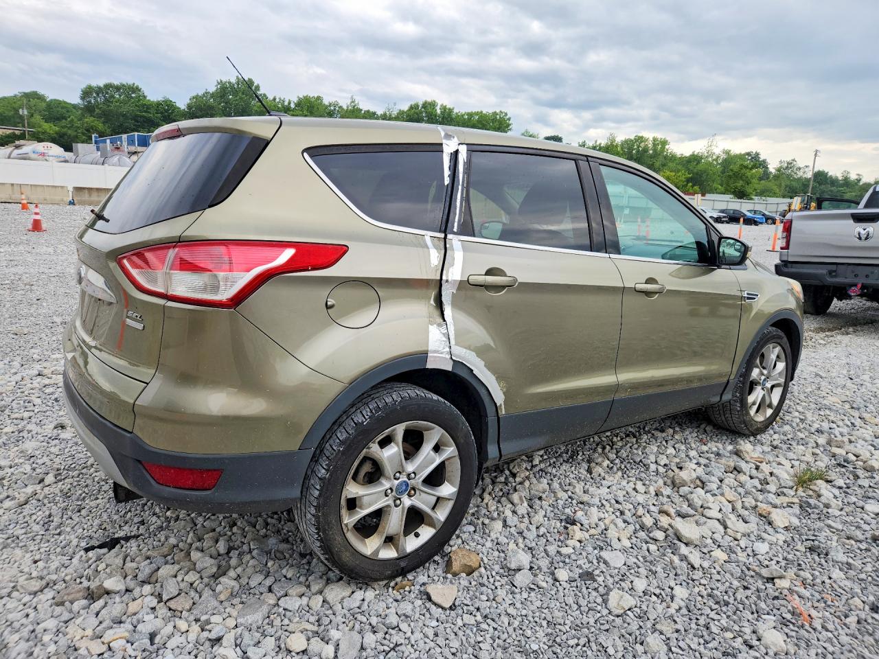 2013 Ford Escape Sel Green vin: 1FMCU9H97DUA59629