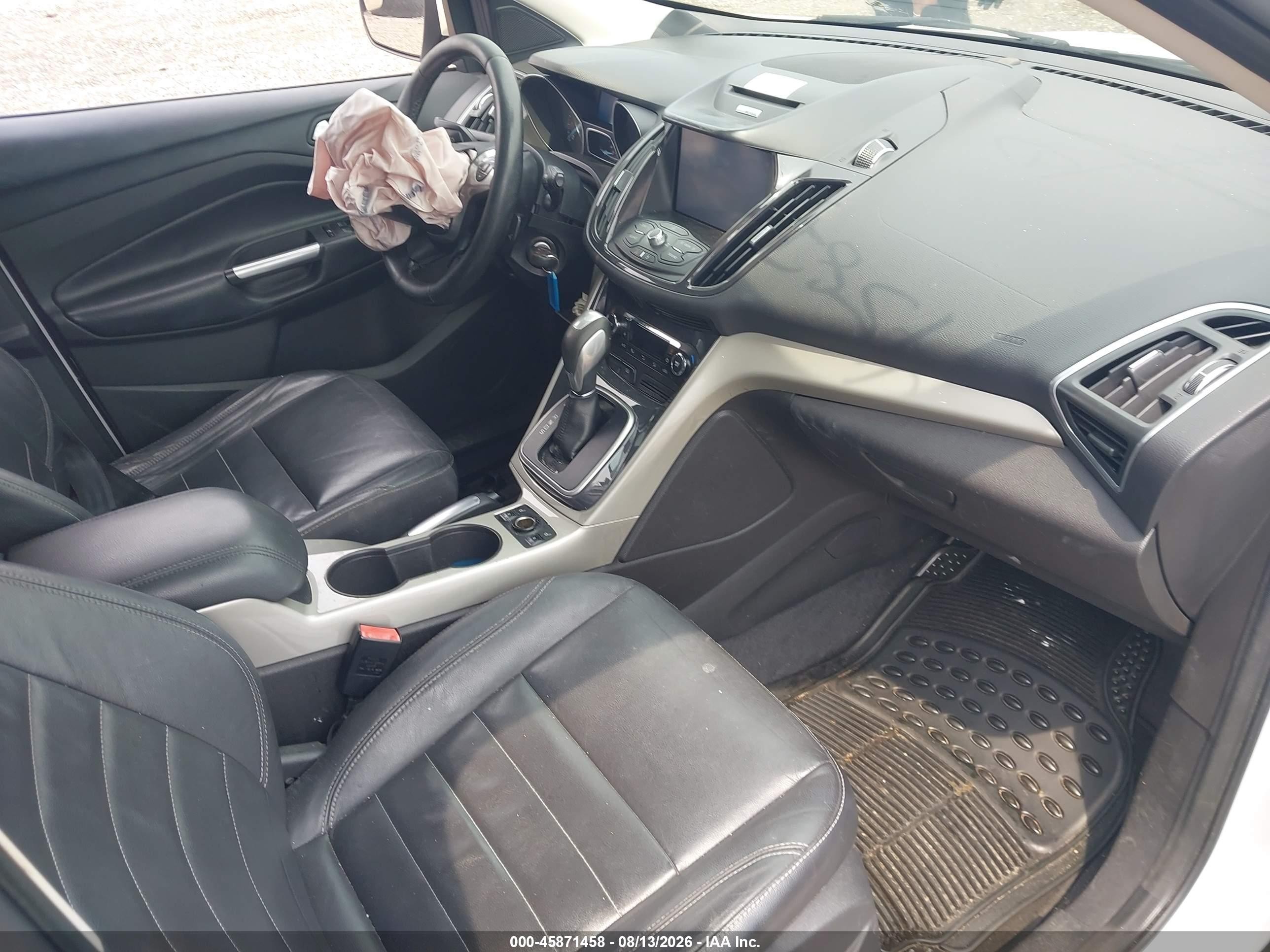 2013 Ford Escape Sel Белый vin: 1FMCU9H97DUA61171