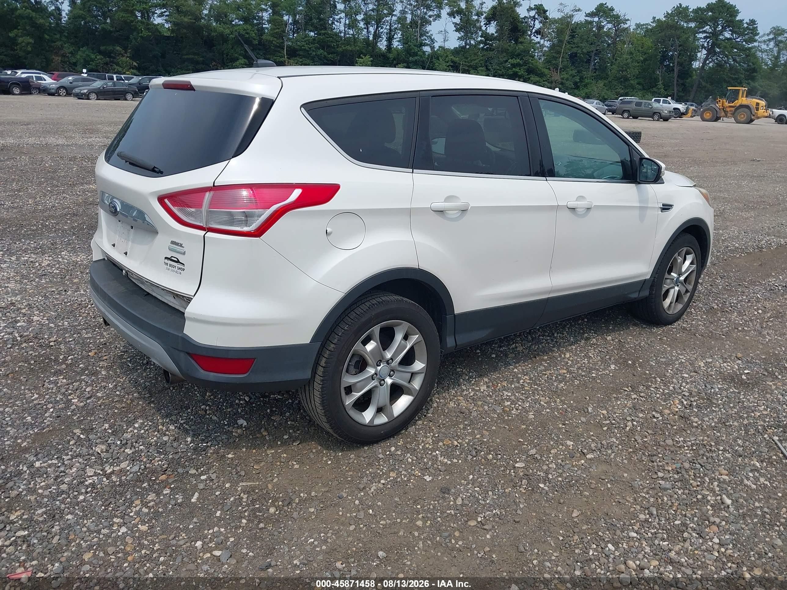 2013 Ford Escape Sel Белый vin: 1FMCU9H97DUA61171