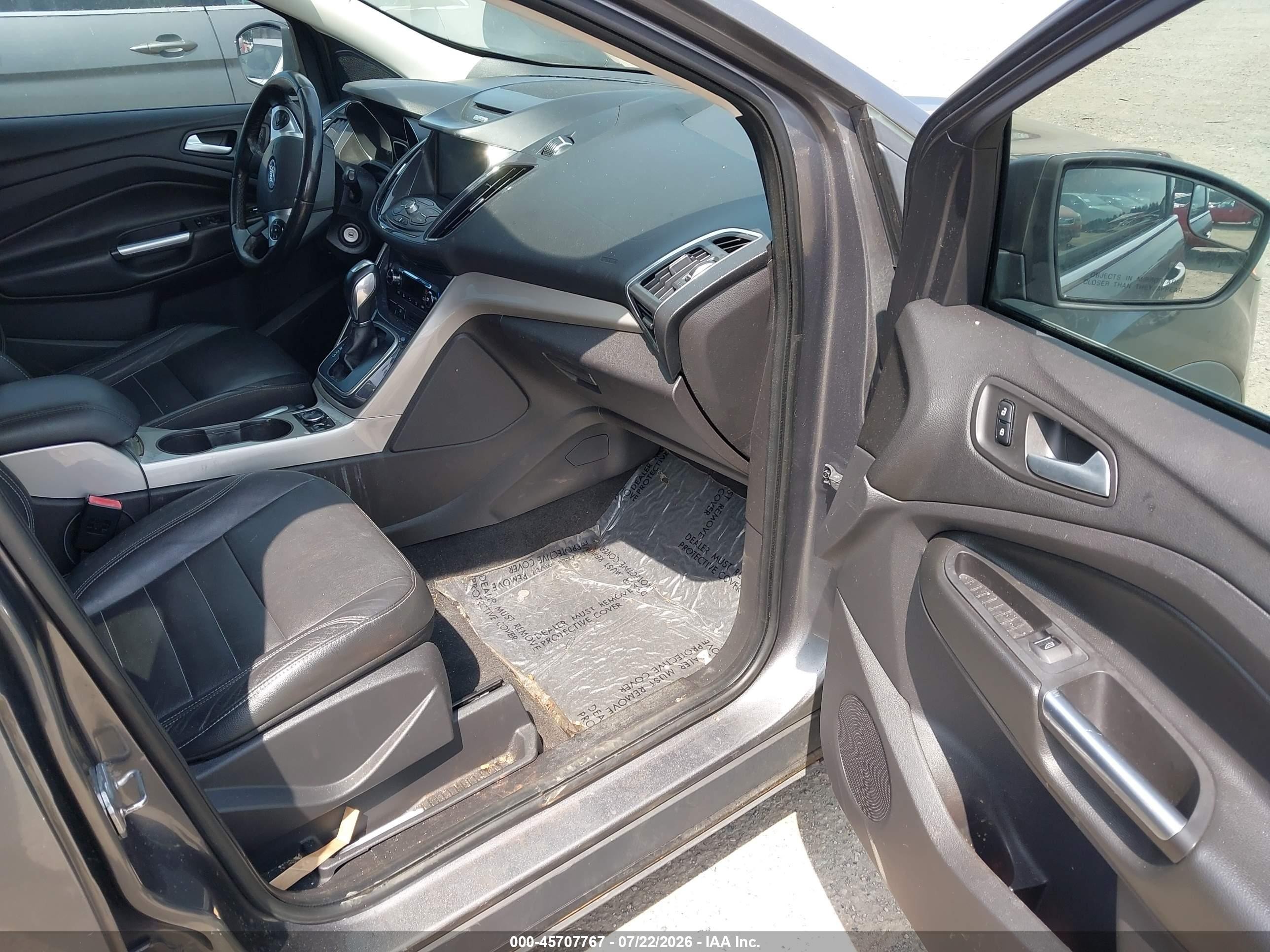 2013 Ford Escape Sel Gray vin: 1FMCU9H97DUA94476