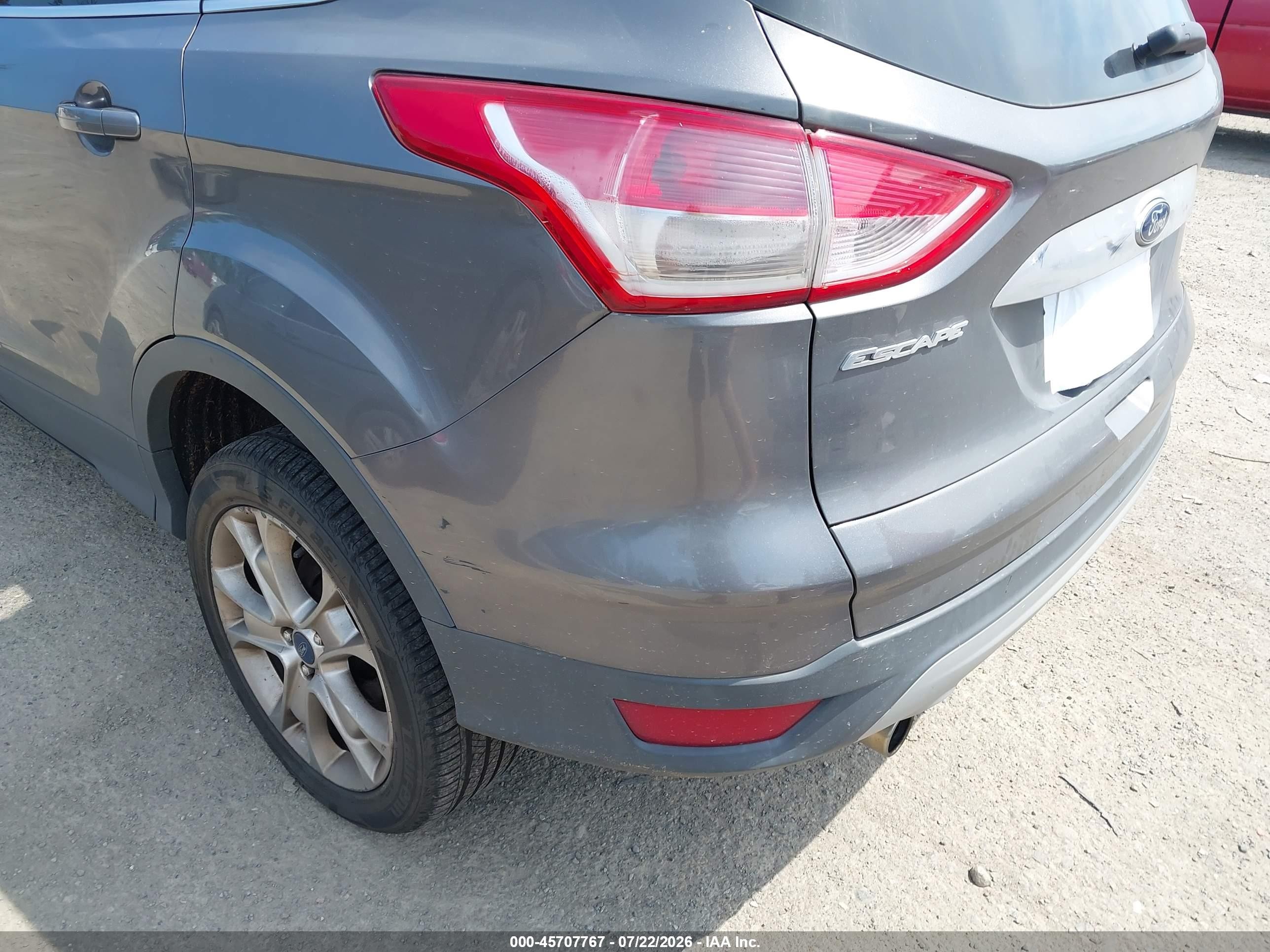 2013 Ford Escape Sel Gray vin: 1FMCU9H97DUA94476