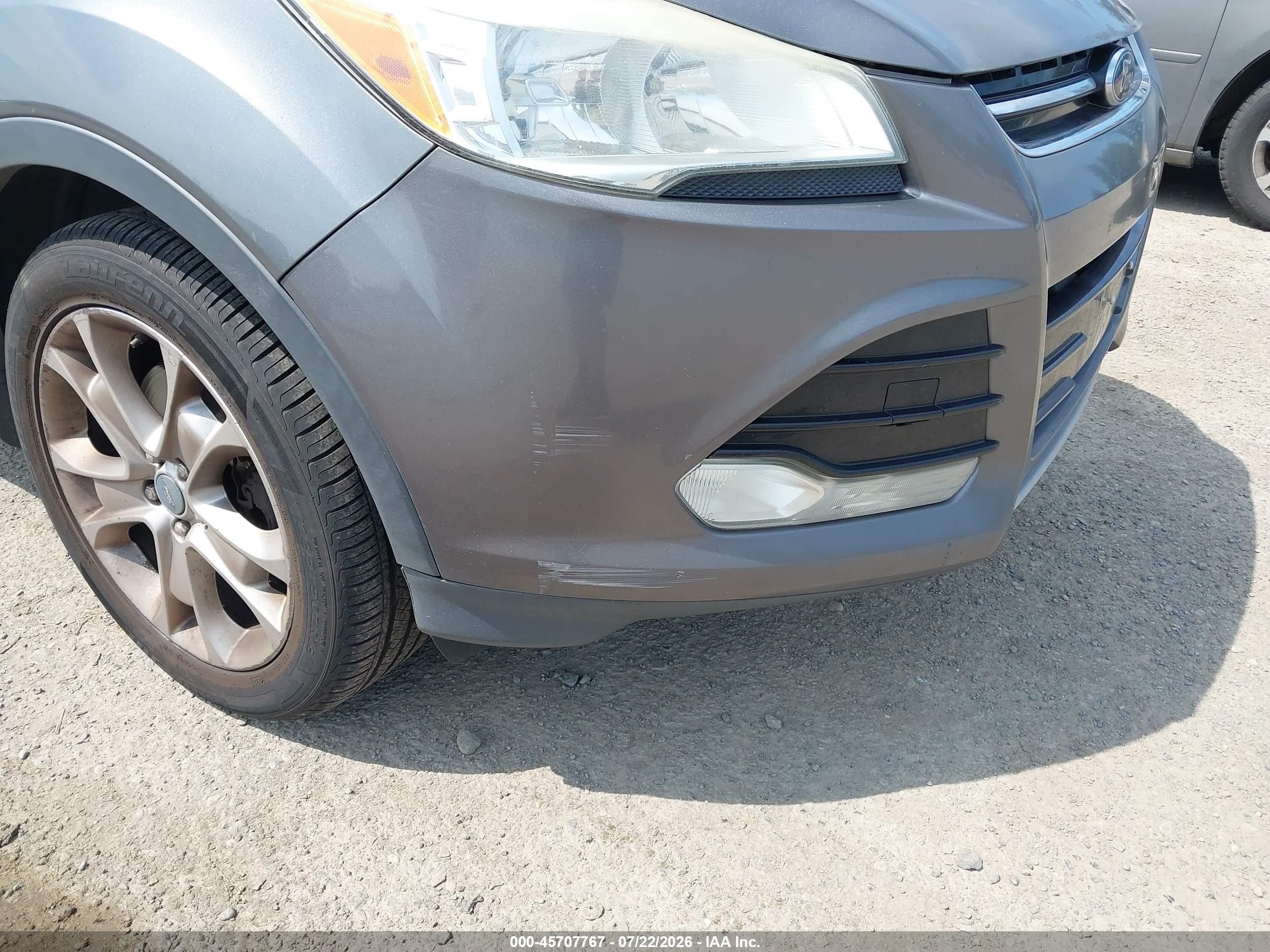 2013 Ford Escape Sel Gray vin: 1FMCU9H97DUA94476