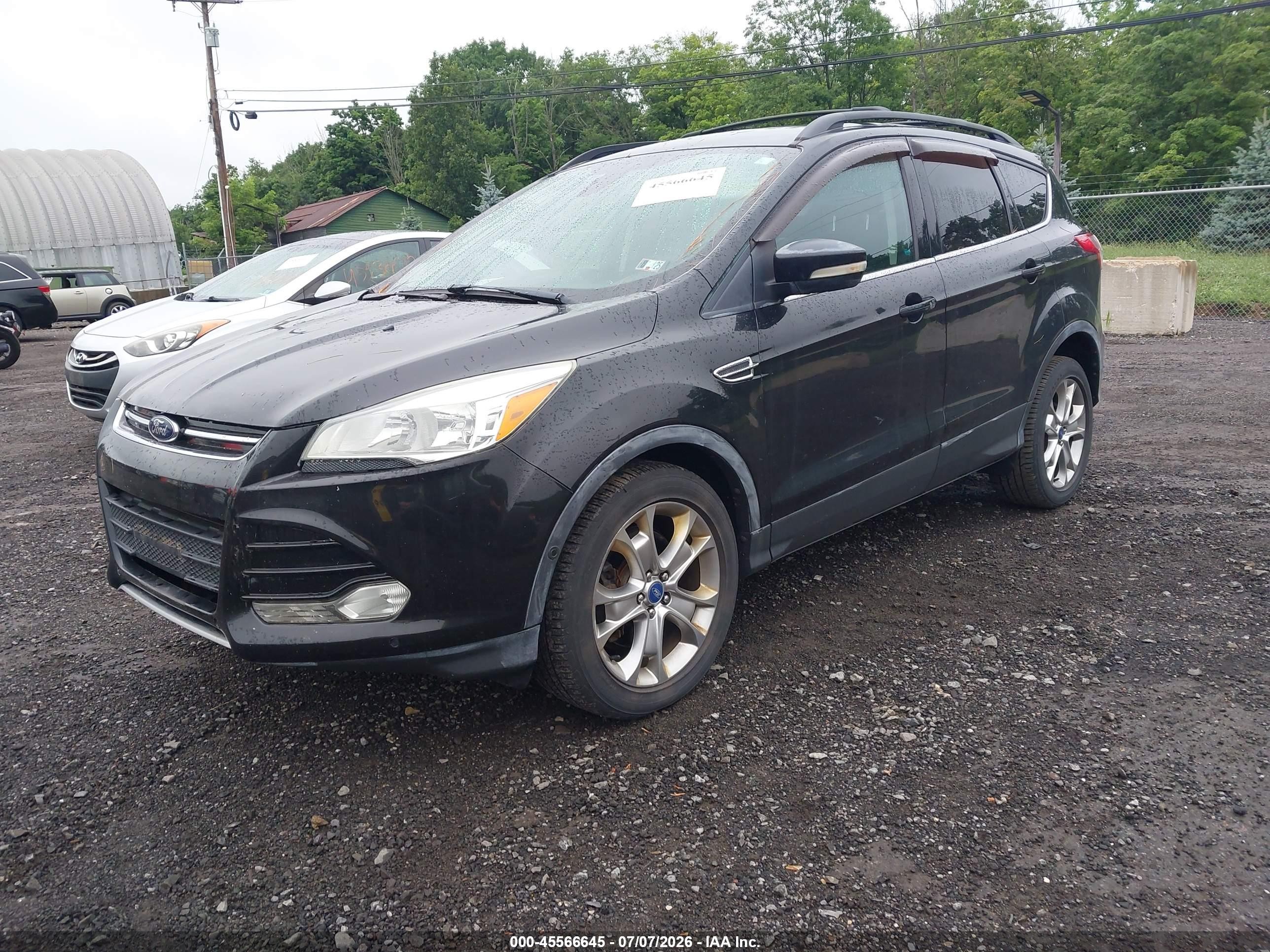 2013 Ford Escape Sel Black vin: 1FMCU9H97DUB50125