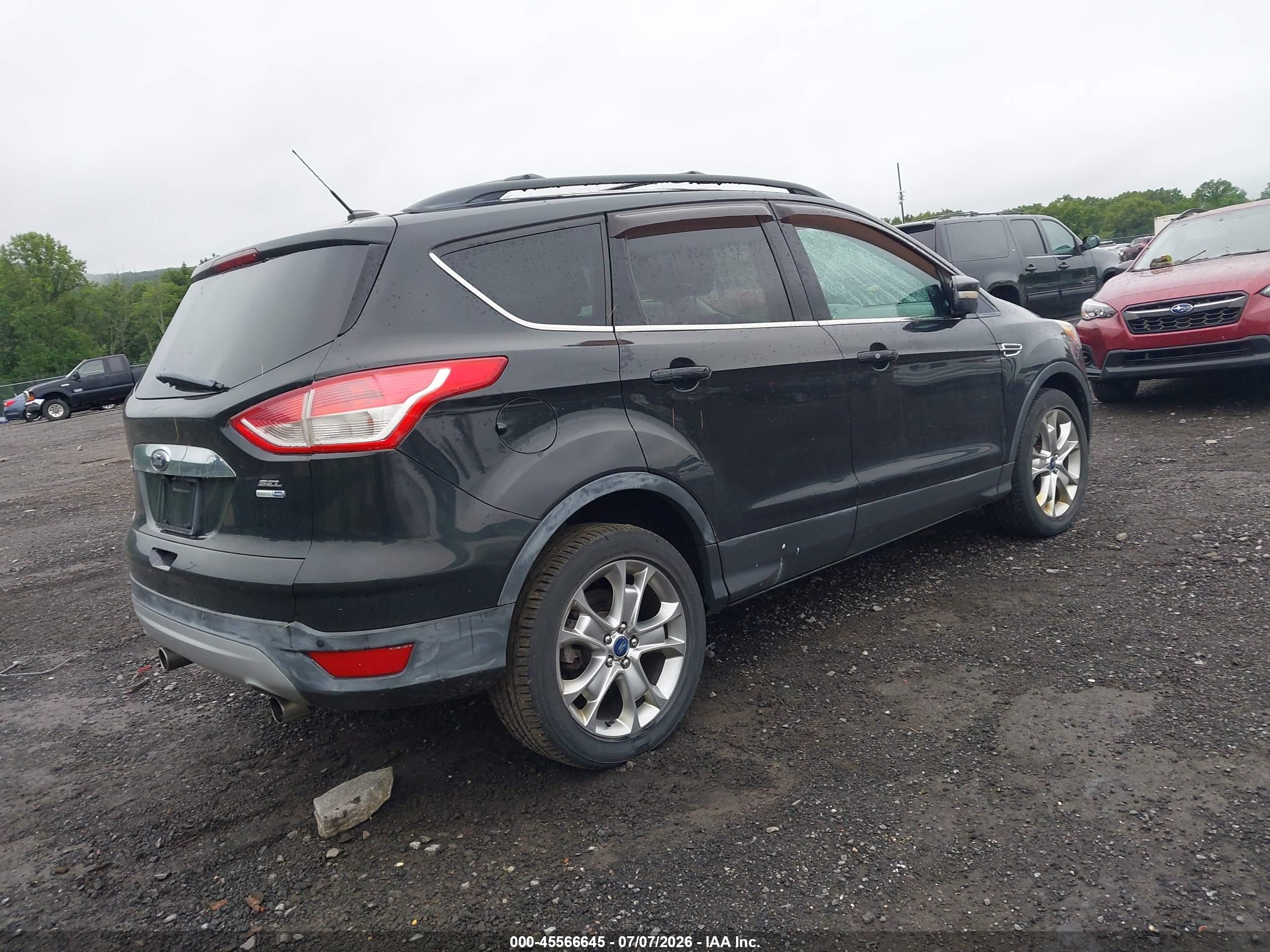 2013 Ford Escape Sel Black vin: 1FMCU9H97DUB50125
