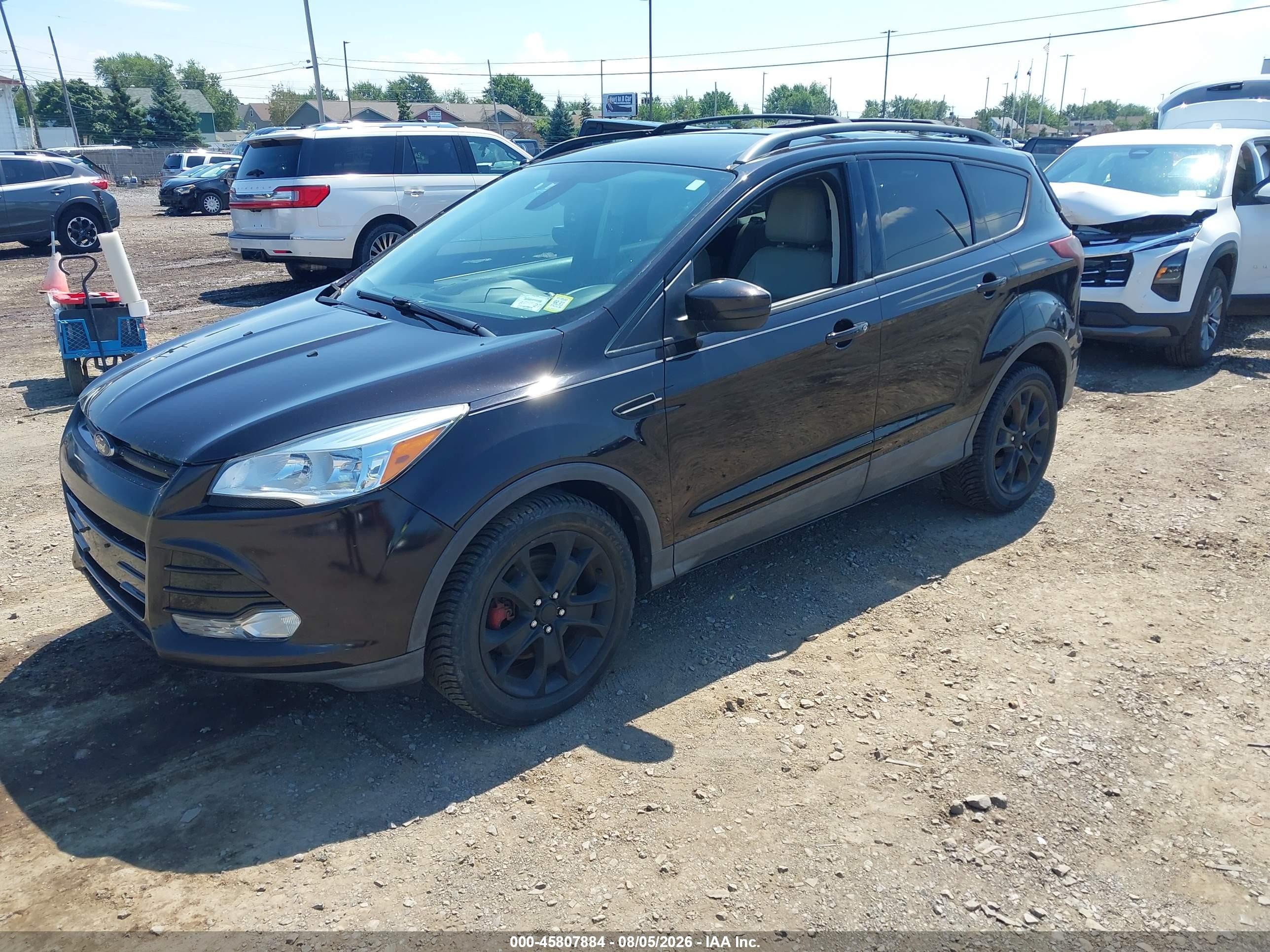 2013 Ford Escape Sel Black vin: 1FMCU9H97DUB63070