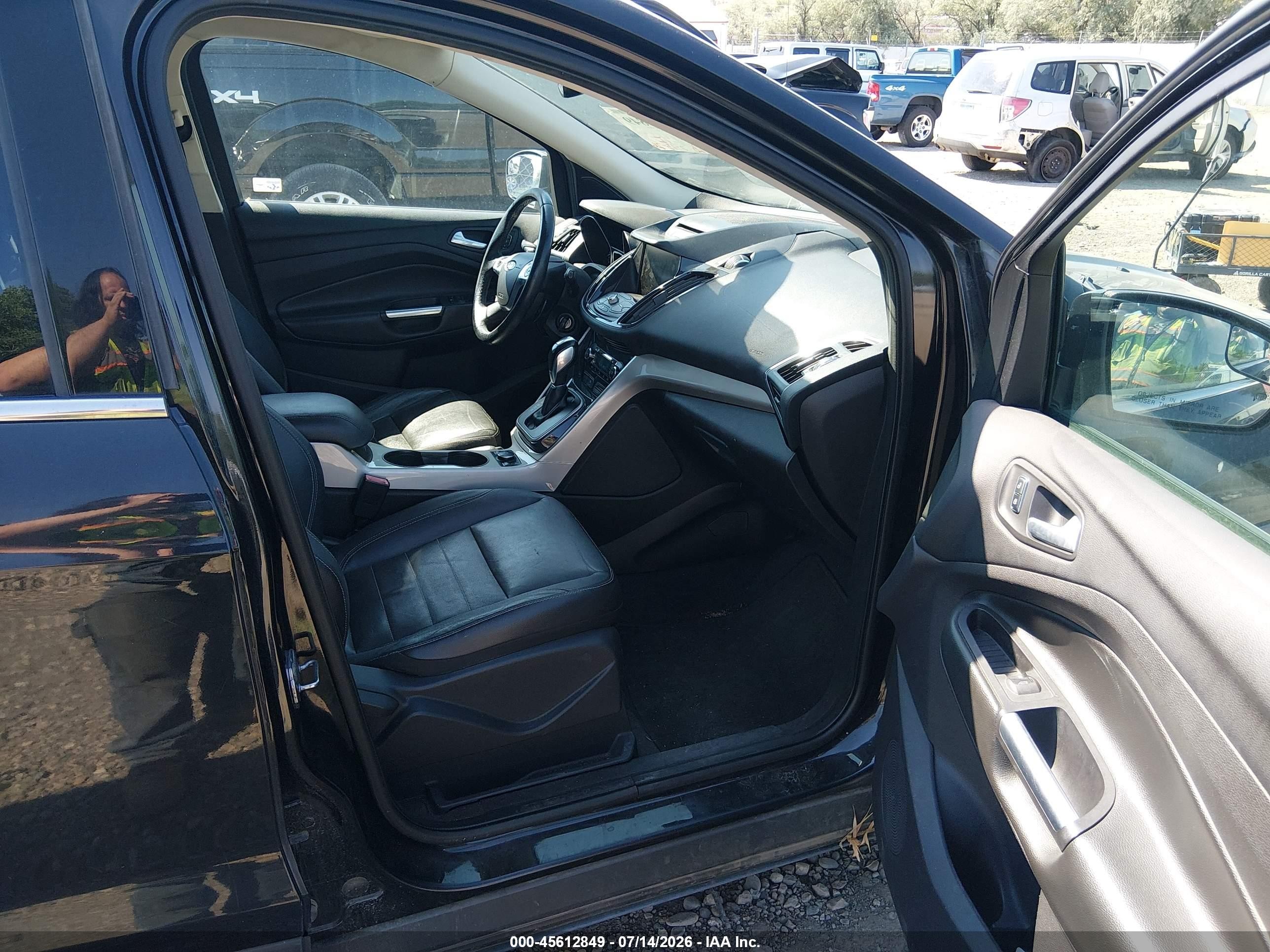 2013 Ford Escape Sel Gray vin: 1FMCU9H97DUB71248