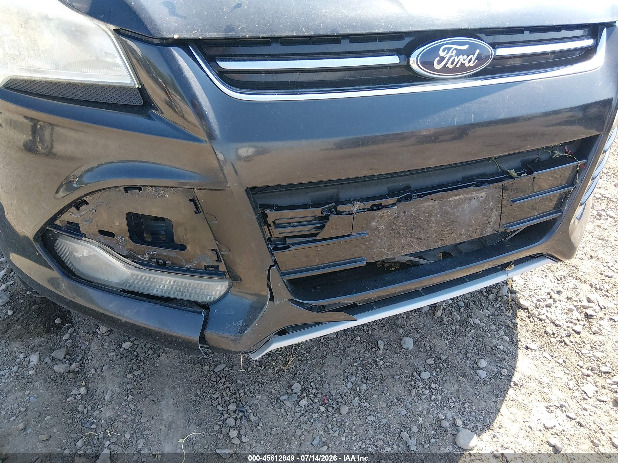 2013 Ford Escape Sel Gray vin: 1FMCU9H97DUB71248