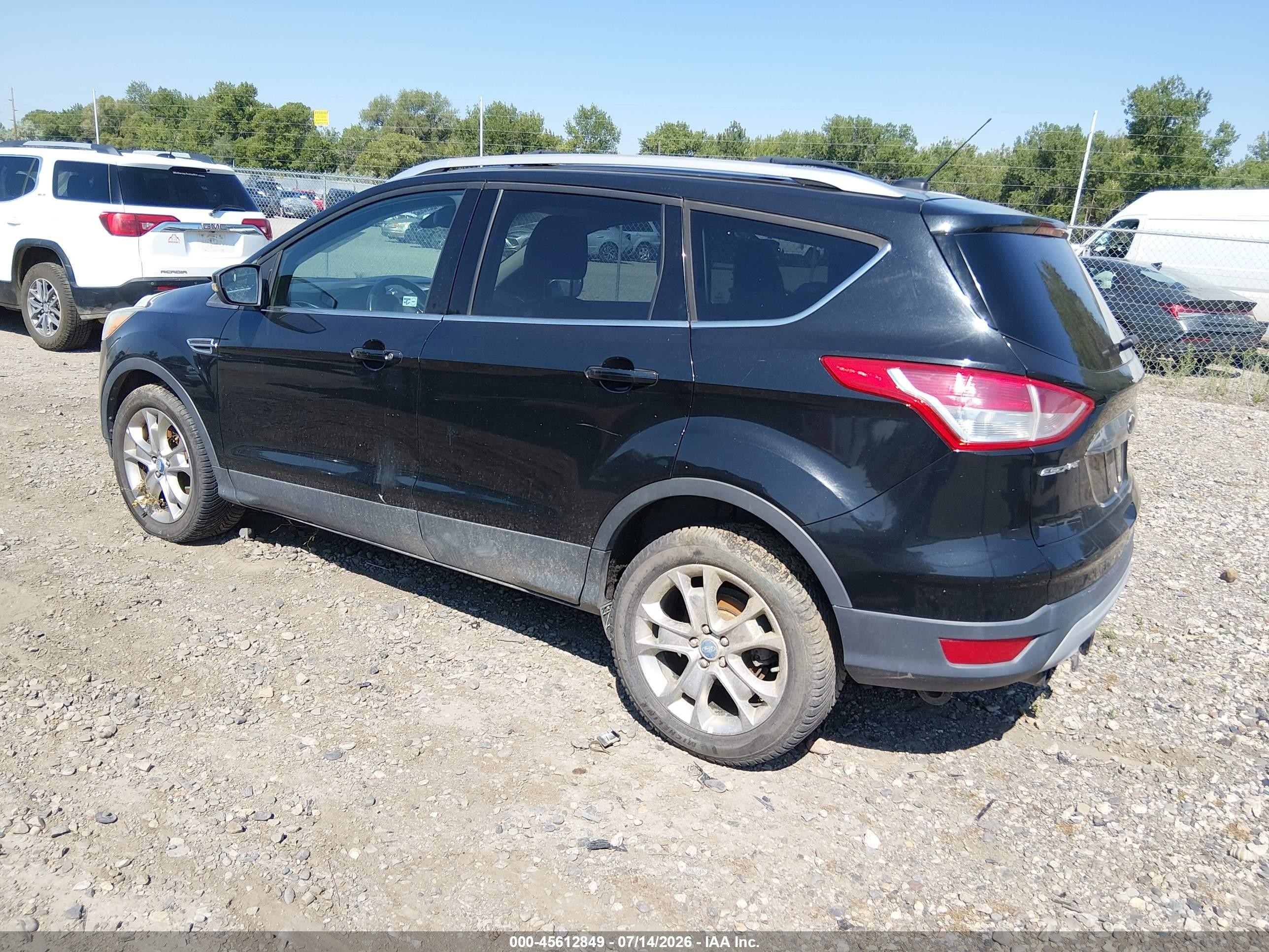 2013 Ford Escape Sel Gray vin: 1FMCU9H97DUB71248