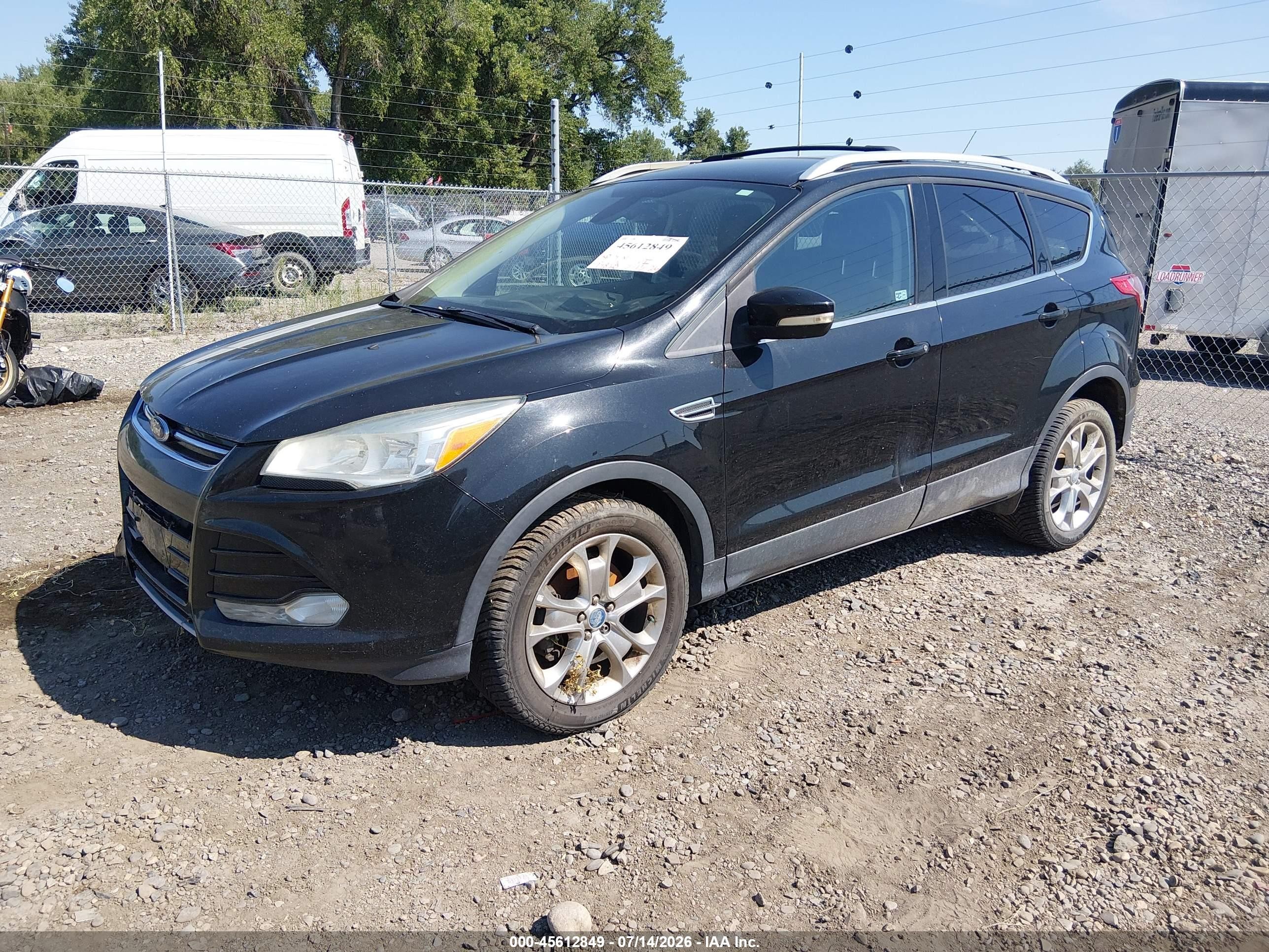 2013 Ford Escape Sel Gray vin: 1FMCU9H97DUB71248