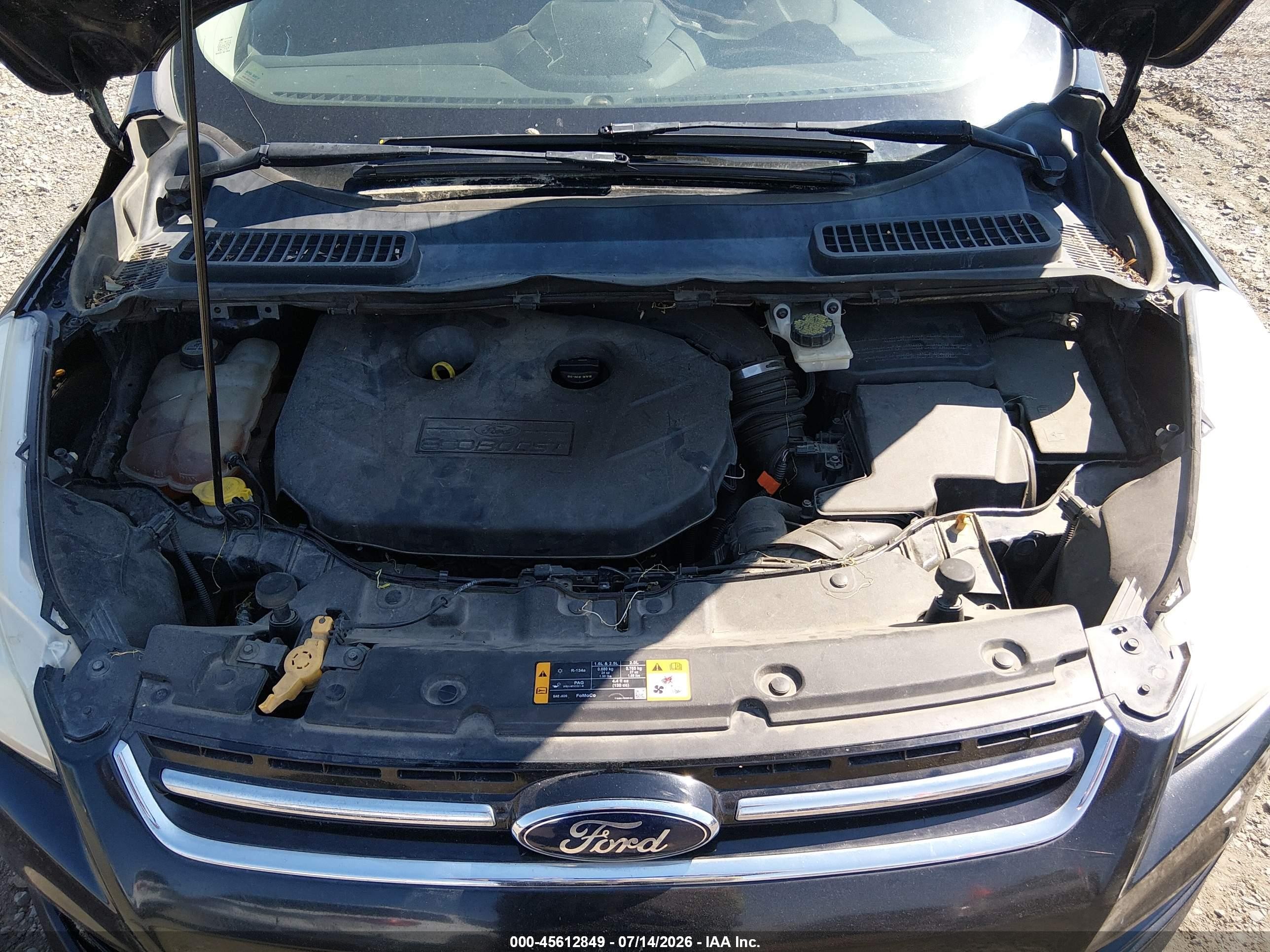 2013 Ford Escape Sel Gray vin: 1FMCU9H97DUB71248