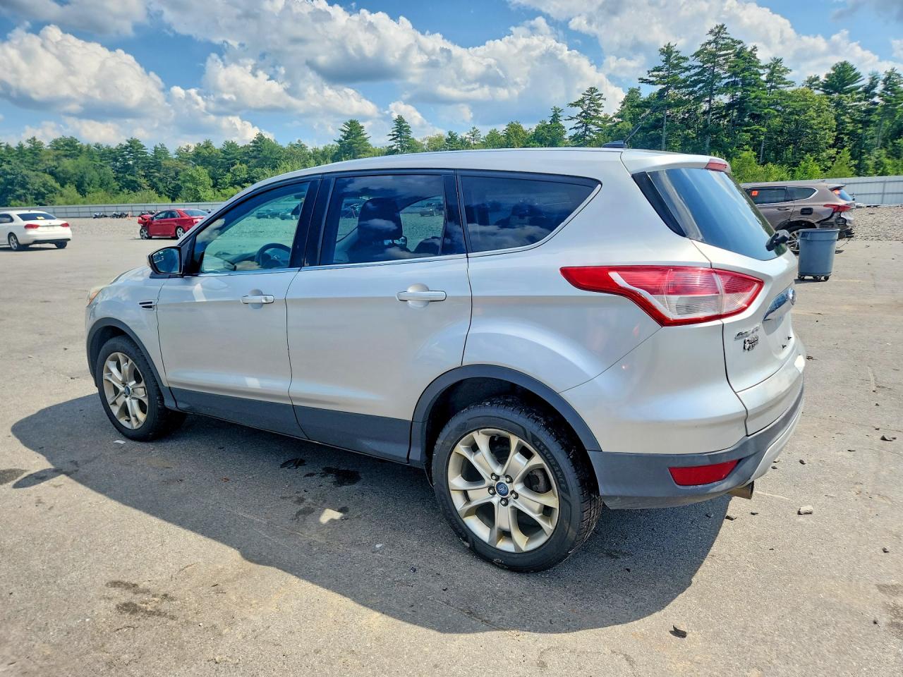 2013 Ford Escape Sel Silver vin: 1FMCU9H97DUC95701