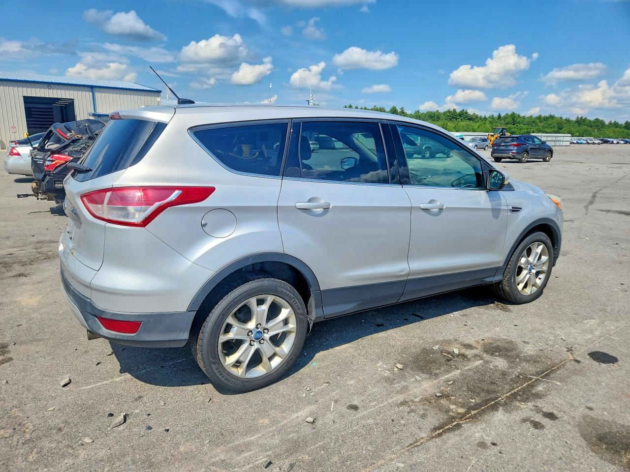 2013 Ford Escape Sel Silver vin: 1FMCU9H97DUC95701
