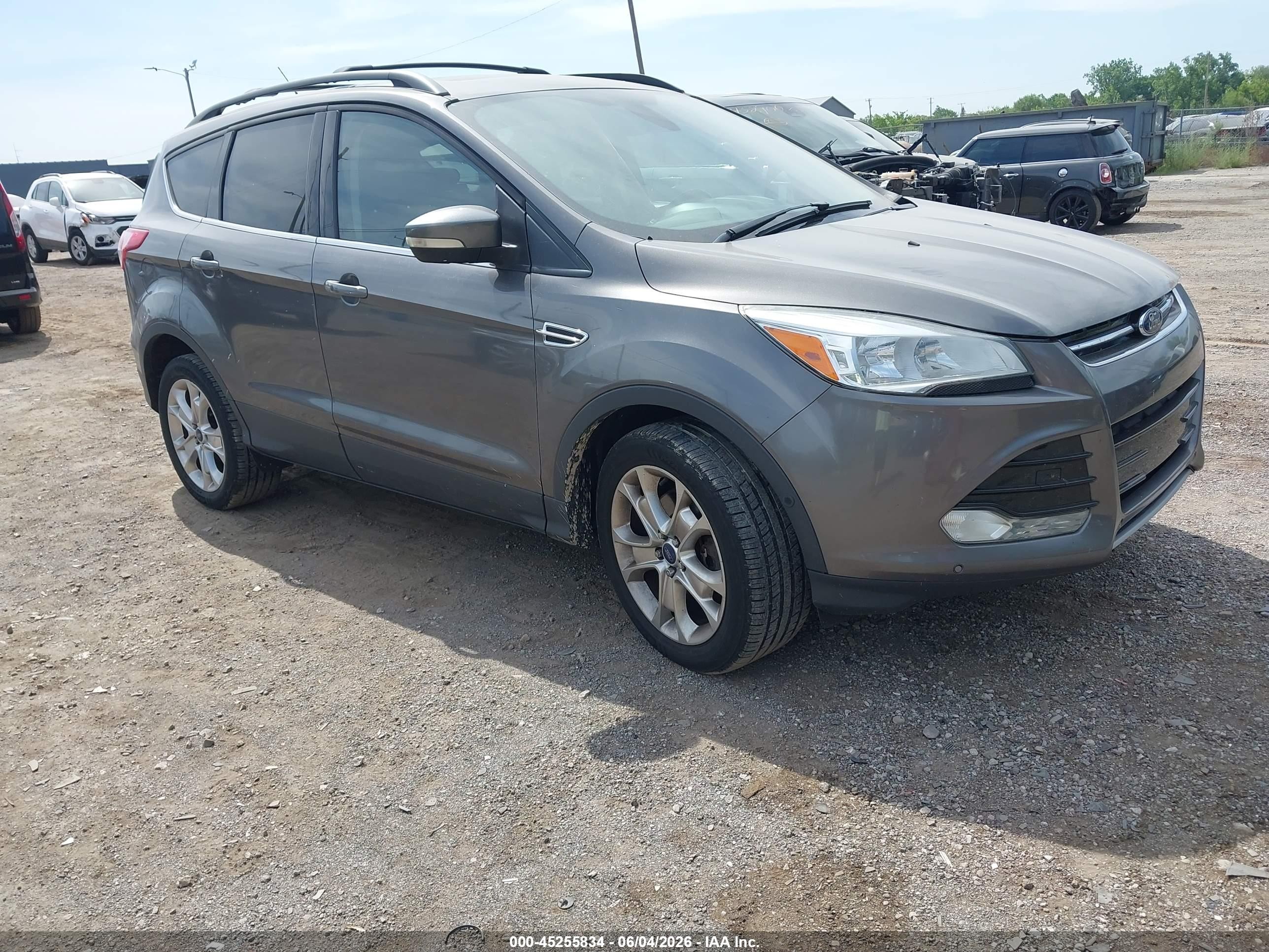 2013 Ford Escape Sel Gray vin: 1FMCU9H97DUD51801