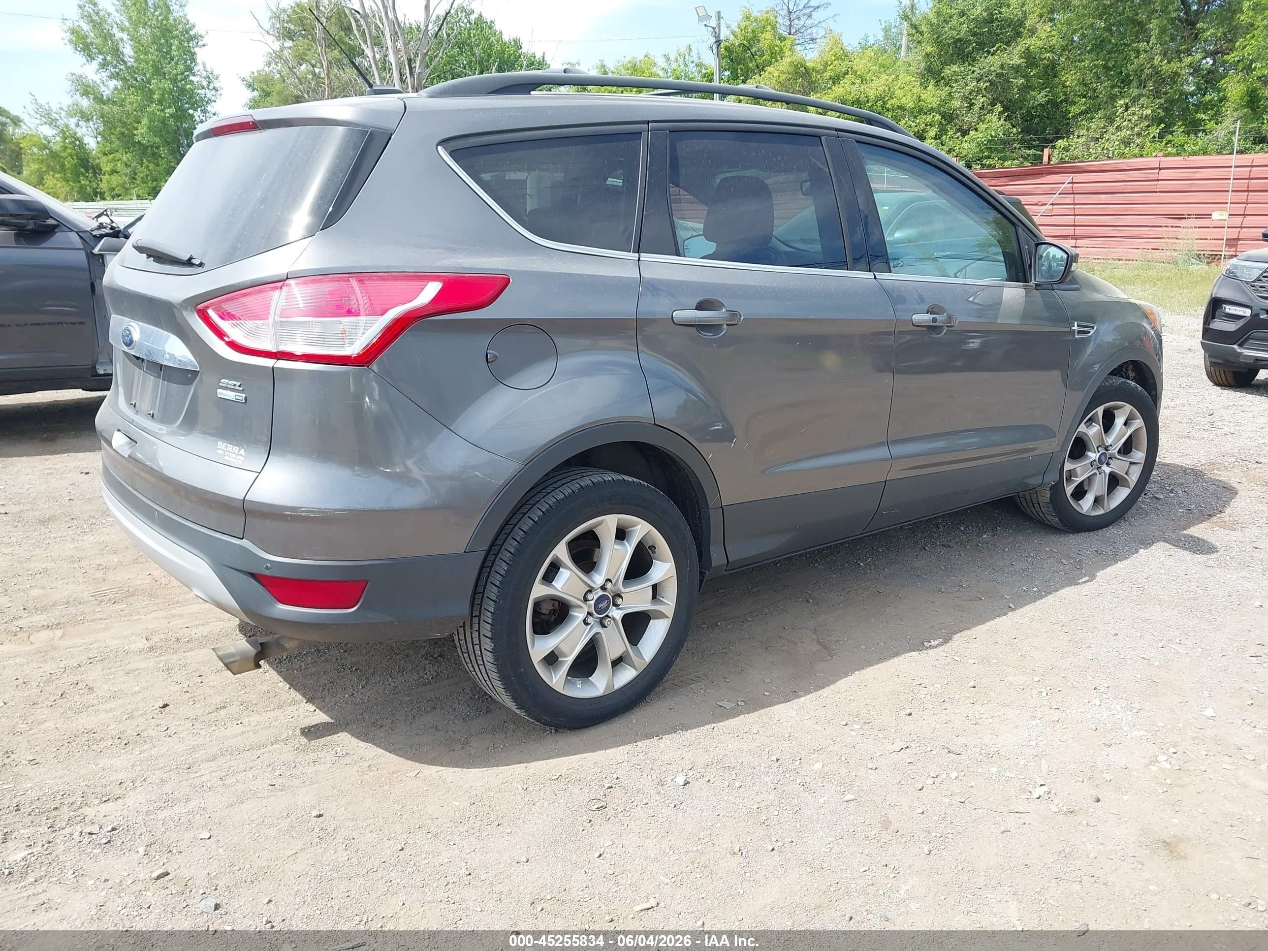 2013 Ford Escape Sel Gray vin: 1FMCU9H97DUD51801