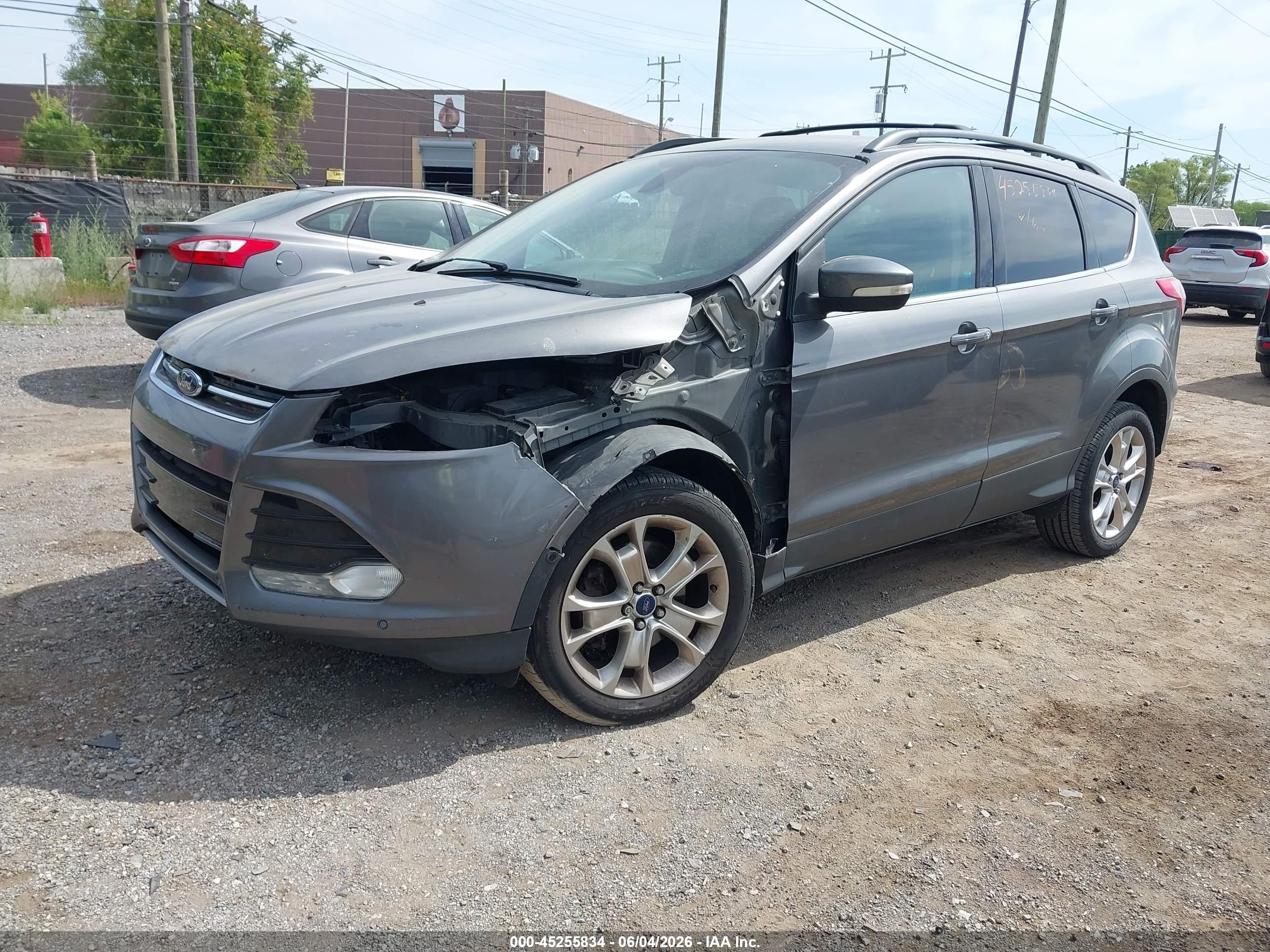 2013 Ford Escape Sel Gray vin: 1FMCU9H97DUD51801
