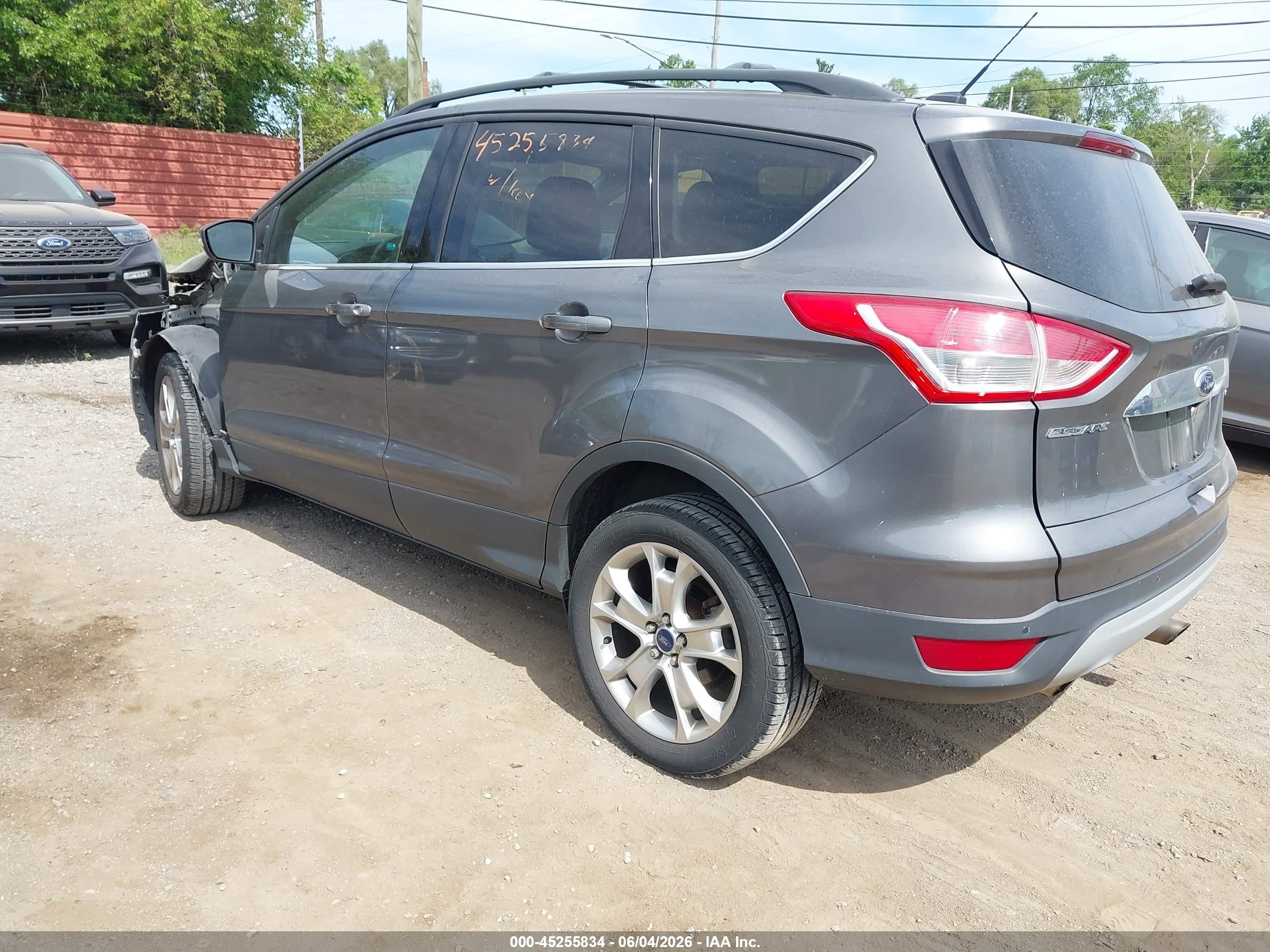 2013 Ford Escape Sel Gray vin: 1FMCU9H97DUD51801