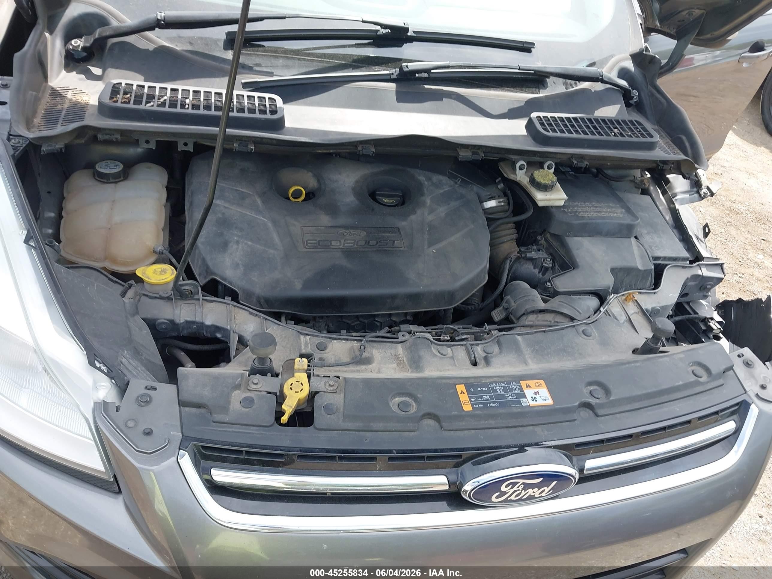 2013 Ford Escape Sel Gray vin: 1FMCU9H97DUD51801